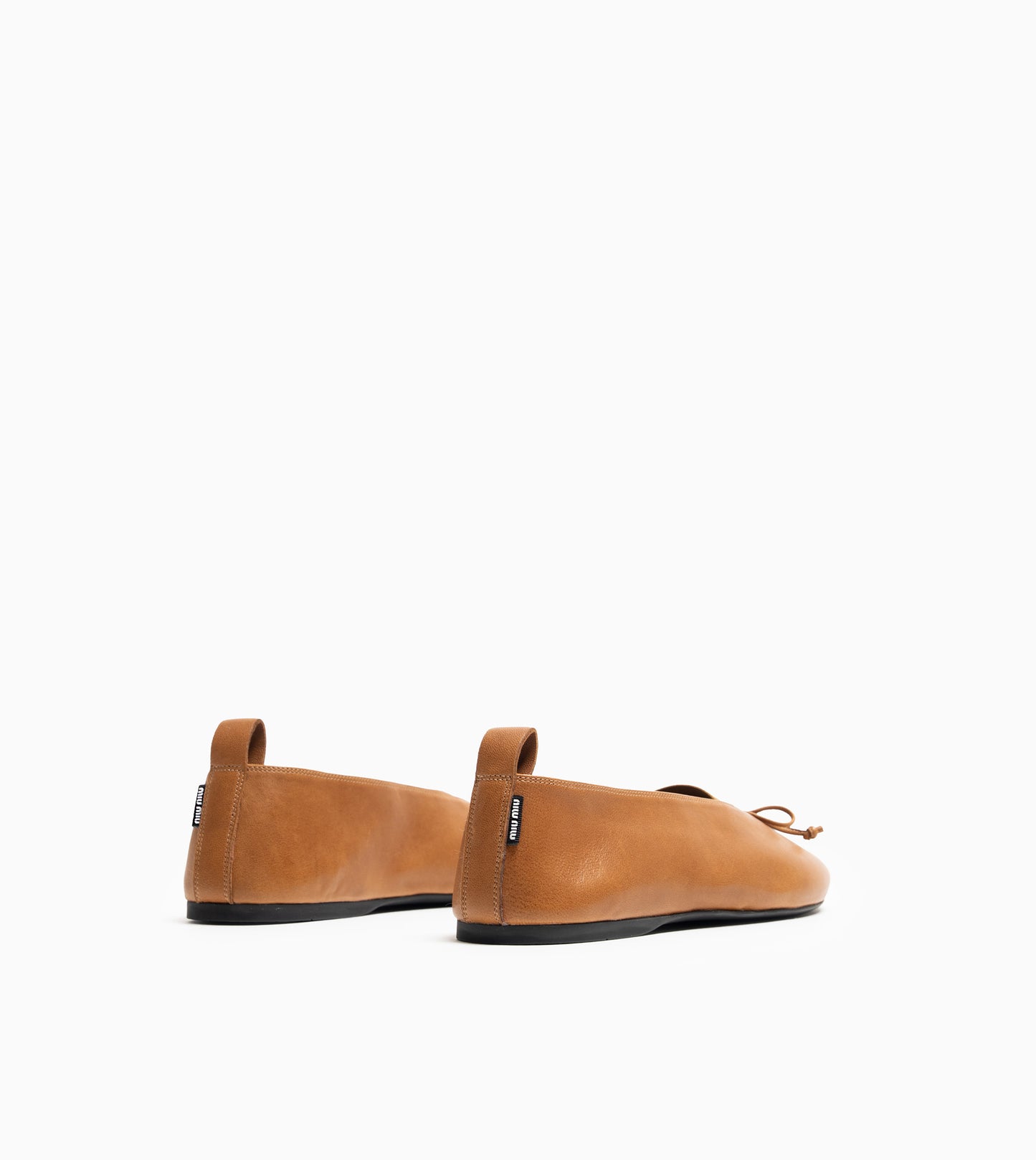 MIU MIU BALLERINA NAPPA CARAMEL