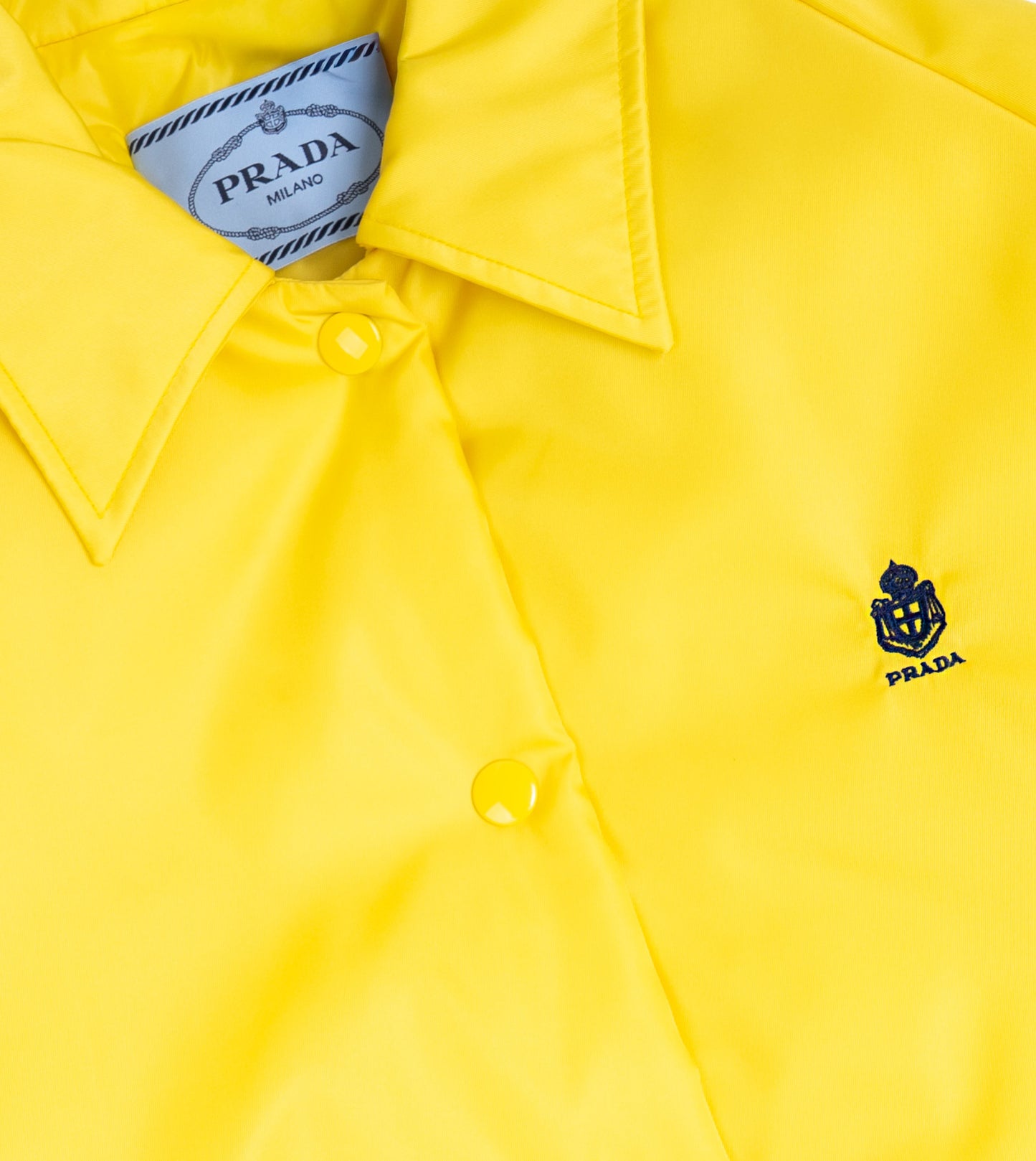 PRADA Outerwear Jacket With Thread Embroidery Cedro