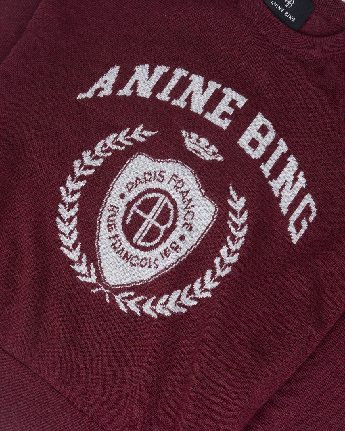 ANINE BING Mia Sweater Burgundy