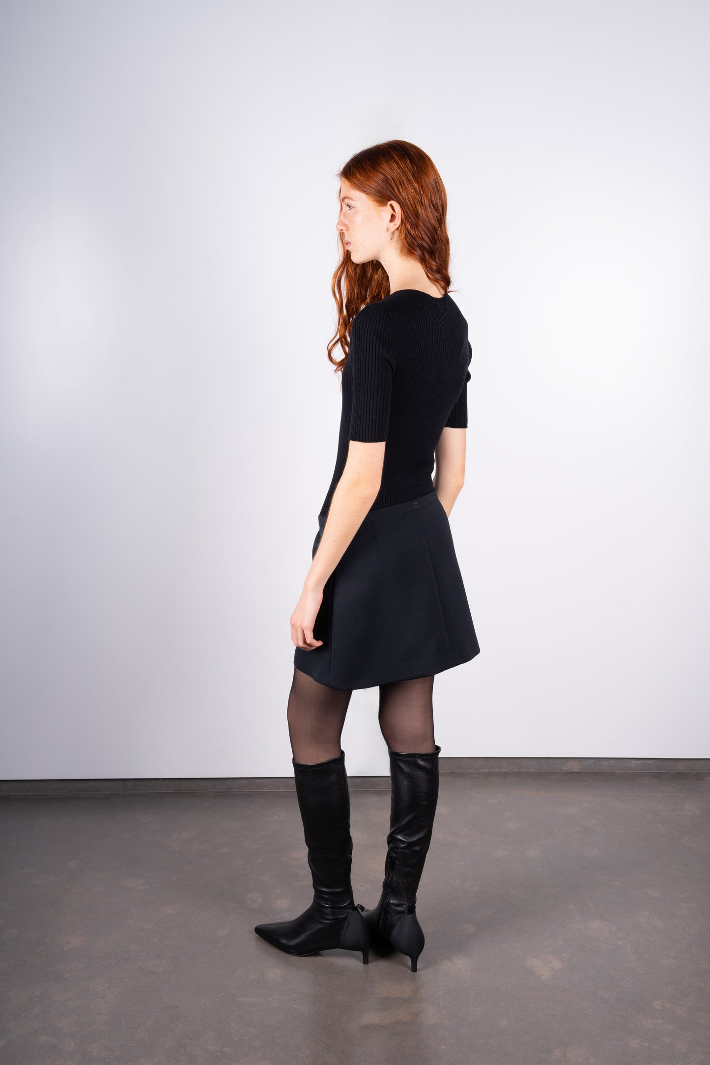 COURREGES- Mini Skirt Zipped