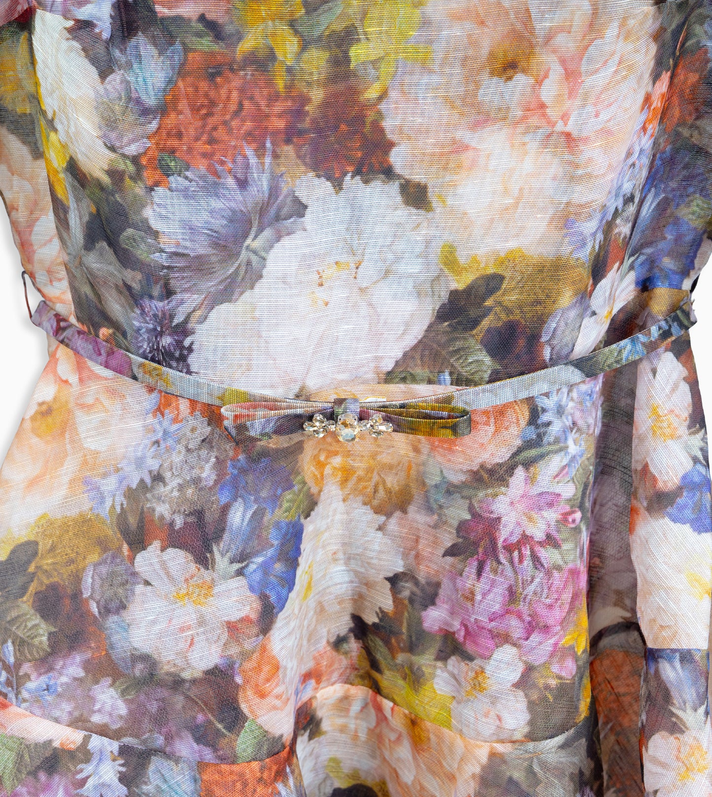 ZIMMERMANN Alchemy Peplum Mini Dress Rosette