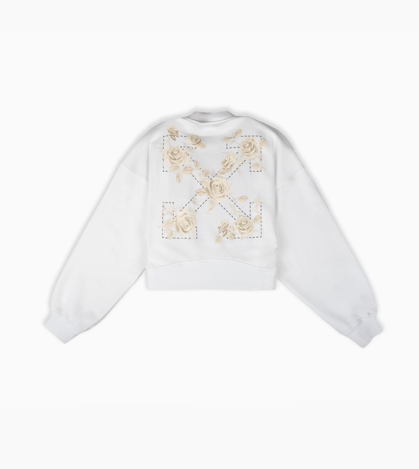 OFF WHITE- Roses Arrows Crop