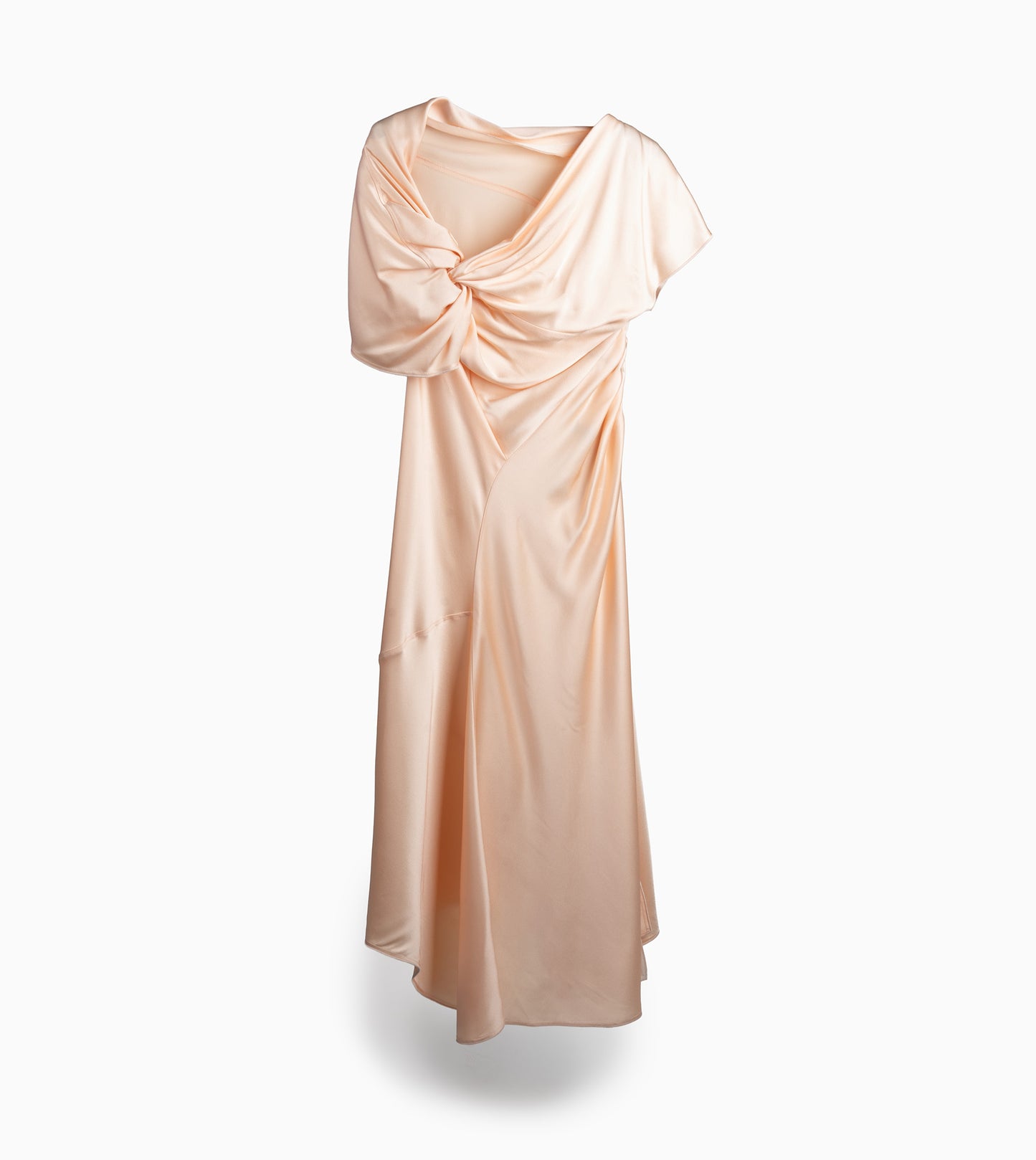 VICTORIA BECKHAM Asymmetric Twist Dress Blossom