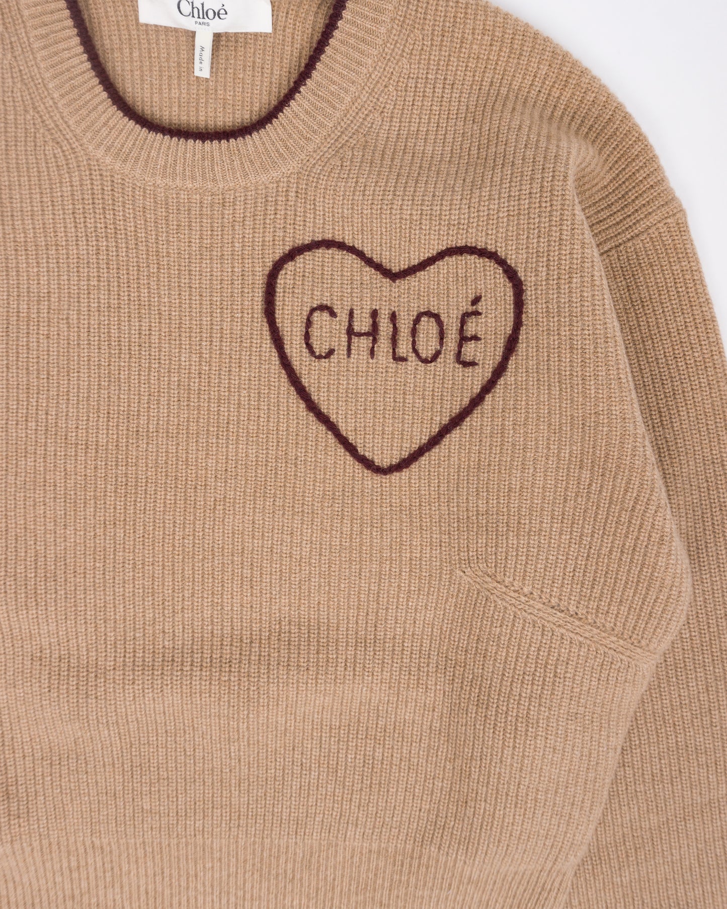CHLOÉ Pullover Bleached Brown