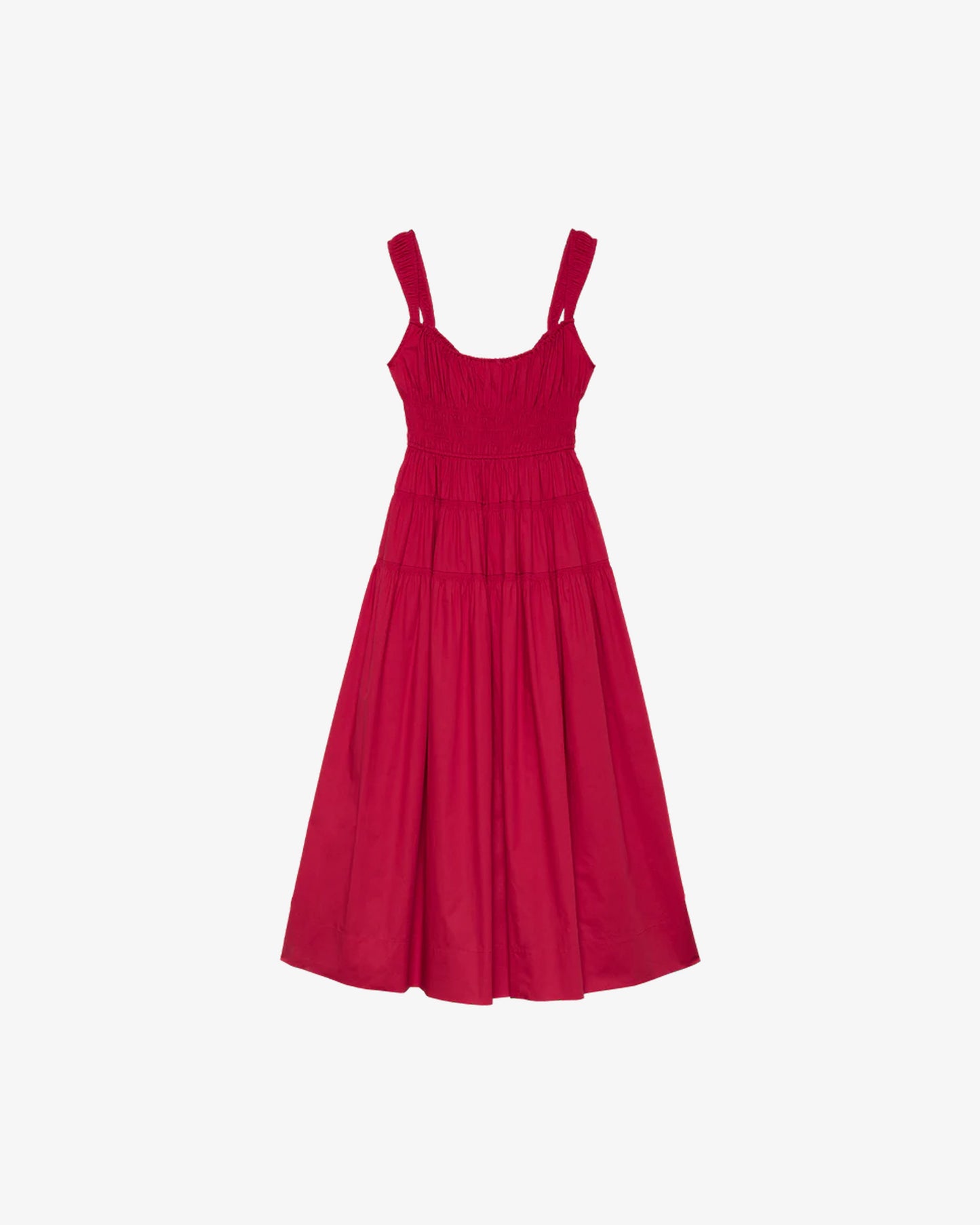 DÔEN Clover Dress Deep Tomato