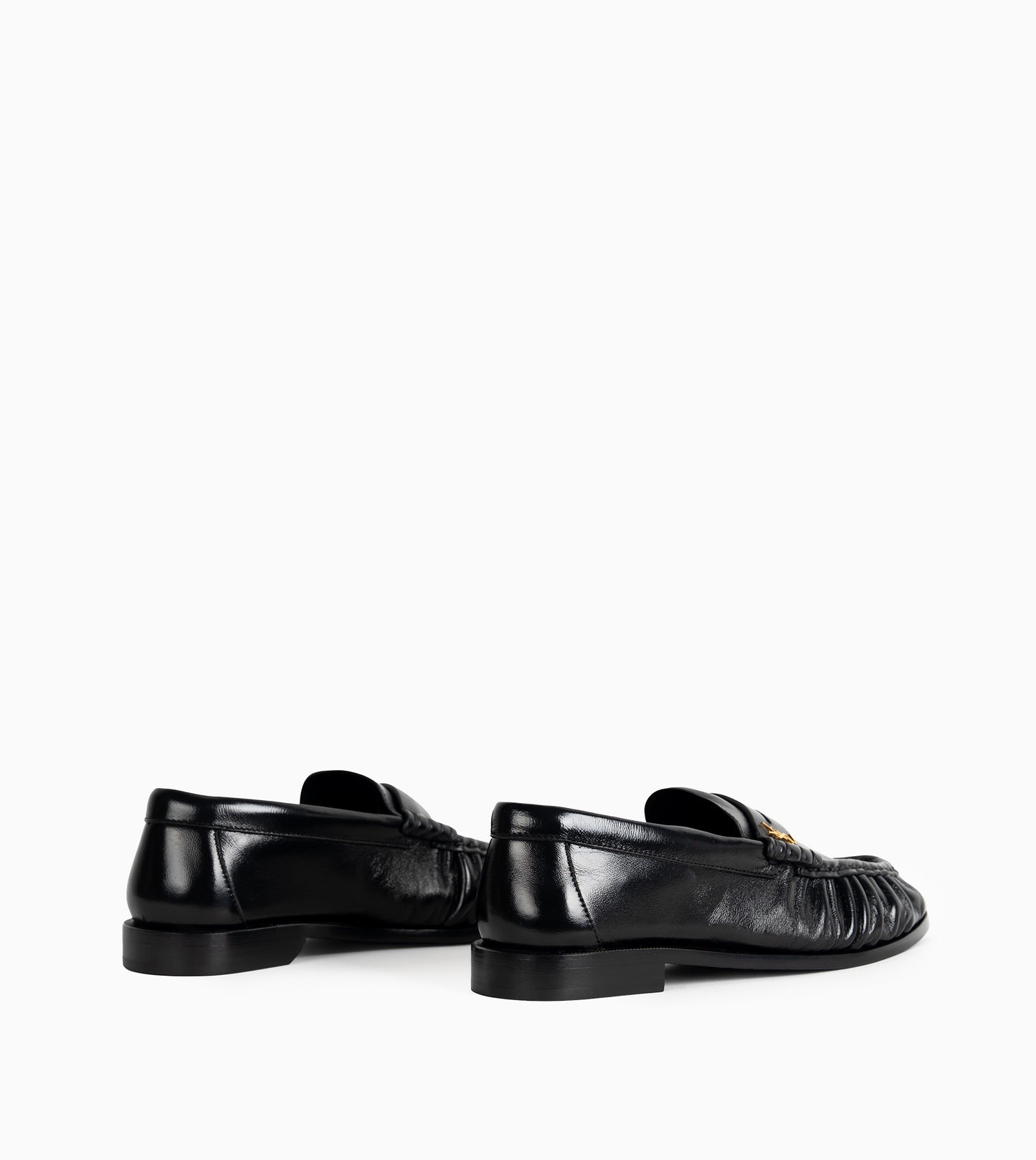 SAINT LAURENT Leather Women Shoes Plain Vamp Flat