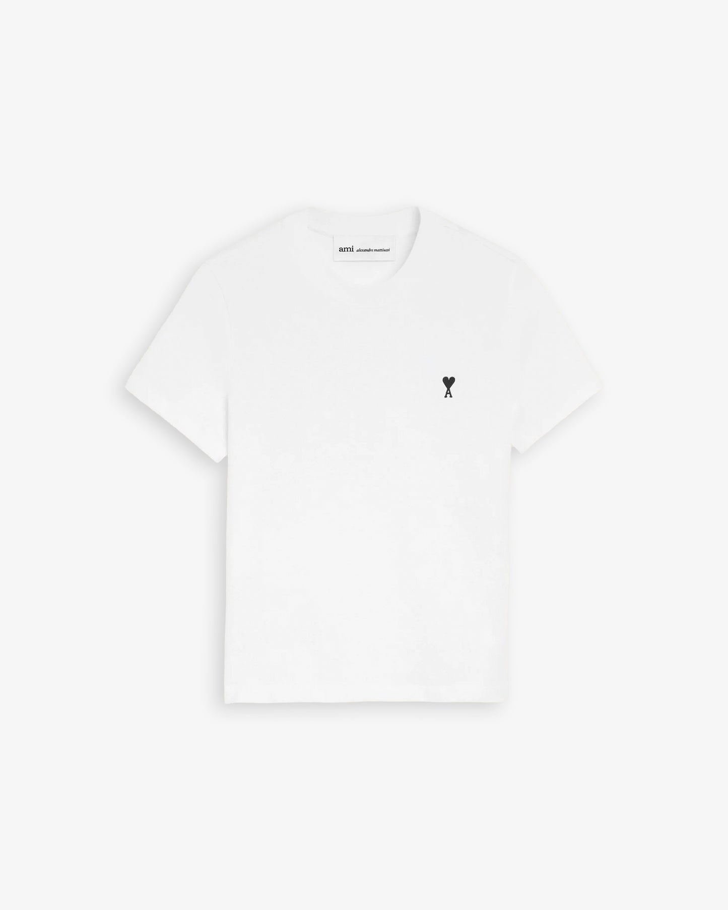 AMI PARIS TShirt with Contrasted Ami de Coeur White