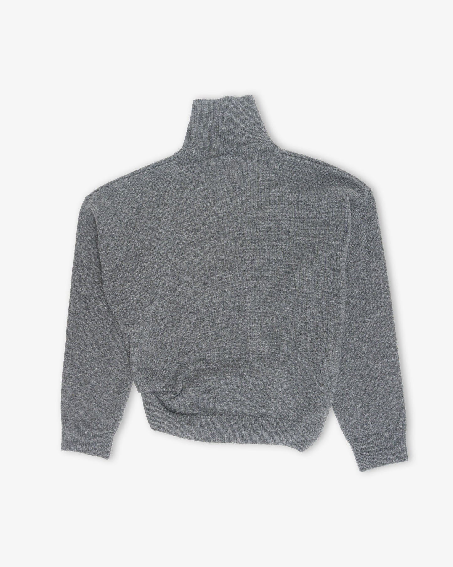 RÓHE Sculptural Turtleneck Dark Grey Melagne