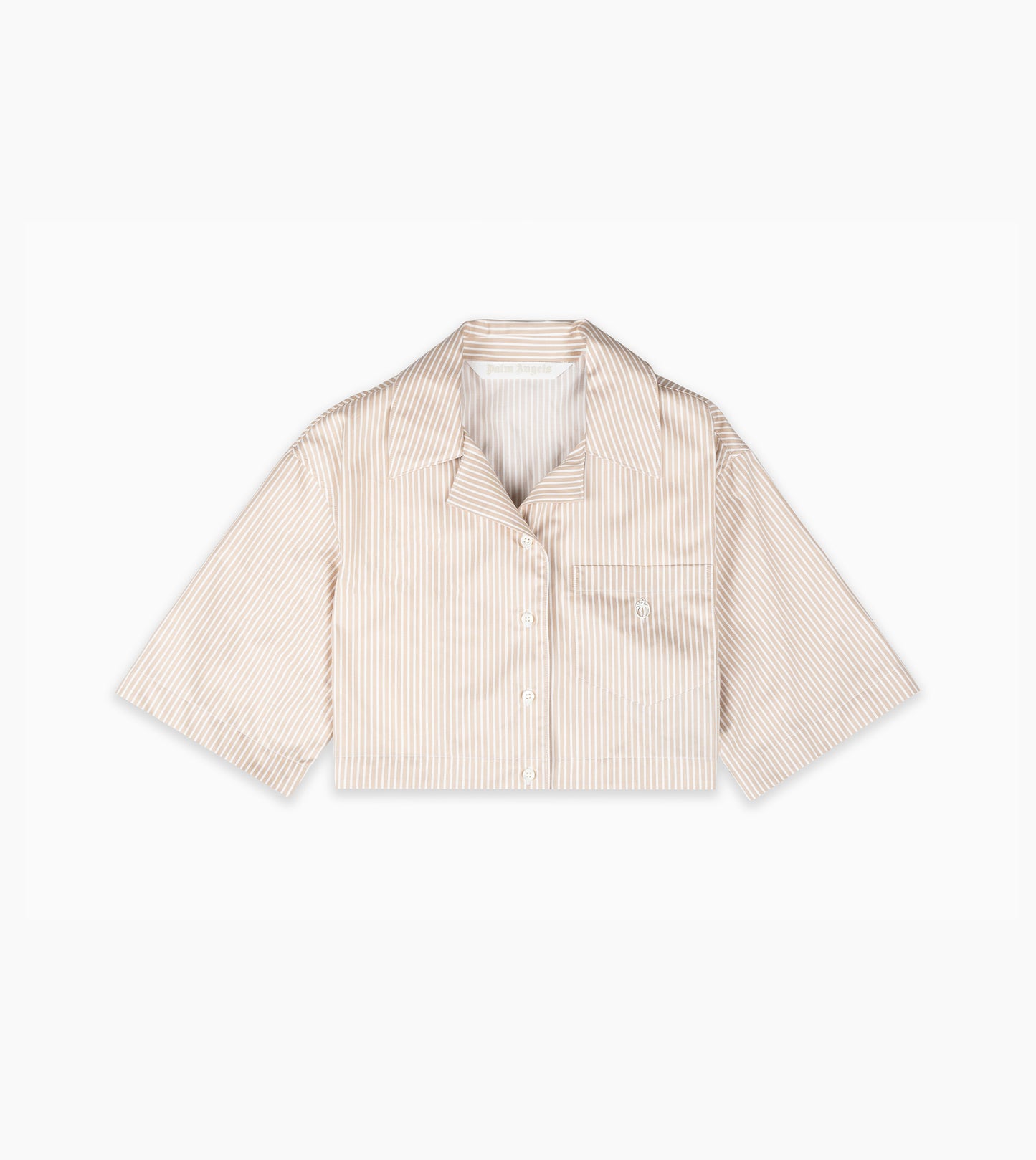 PALM ANGELS- Curved Logo Shirt