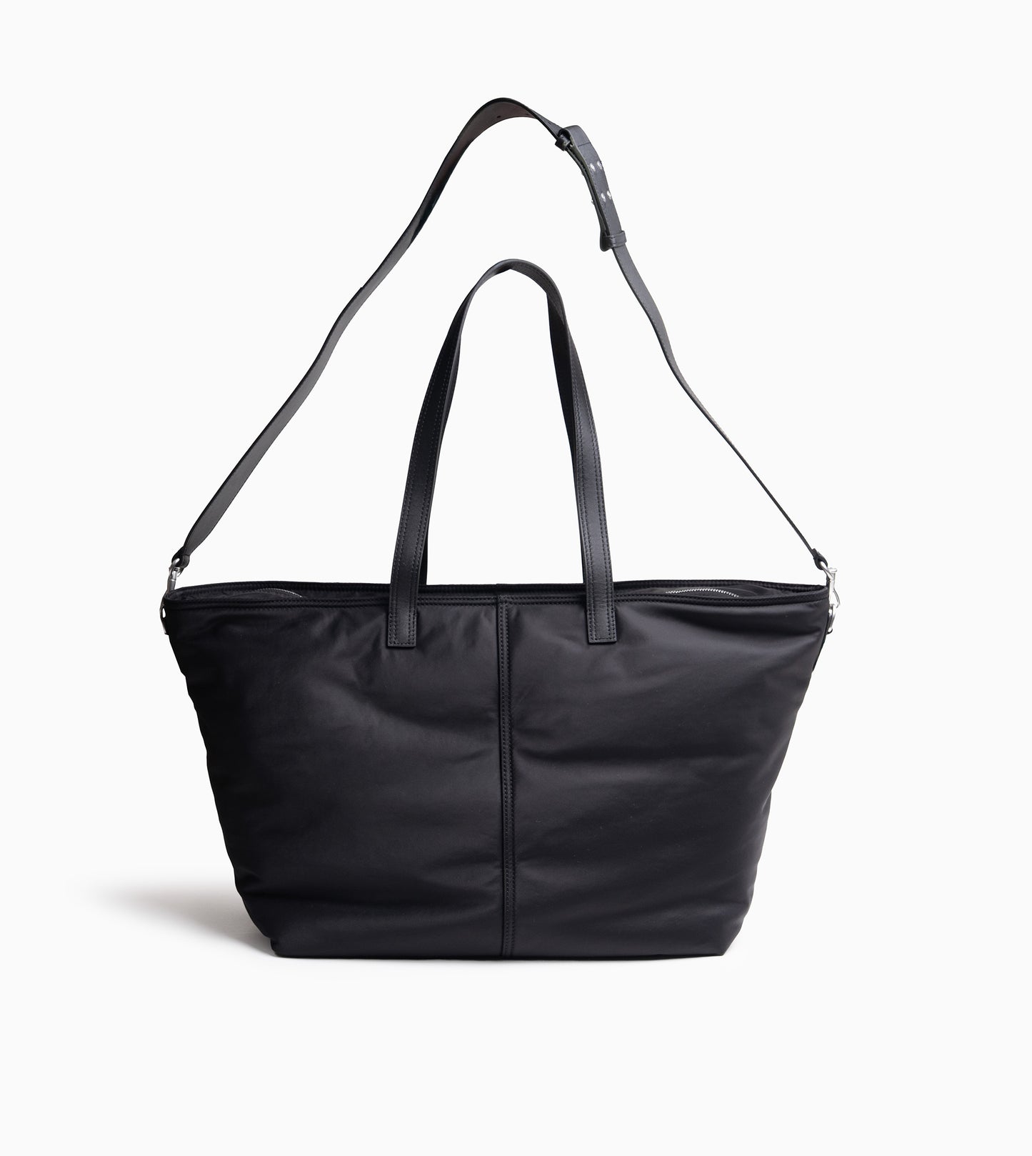 AMI PARIS Nylon Marcel Small Shopping Bag Black