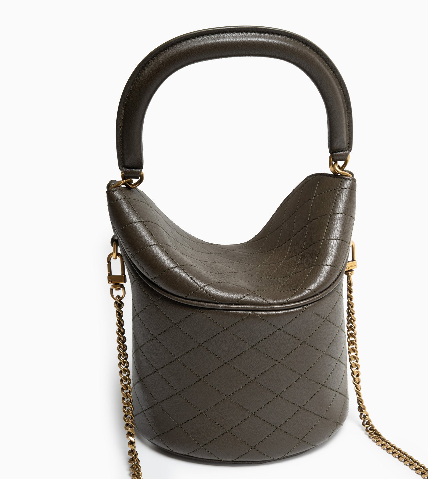 SAINT LAURENT GABY BUCKET LIGHT MUSK