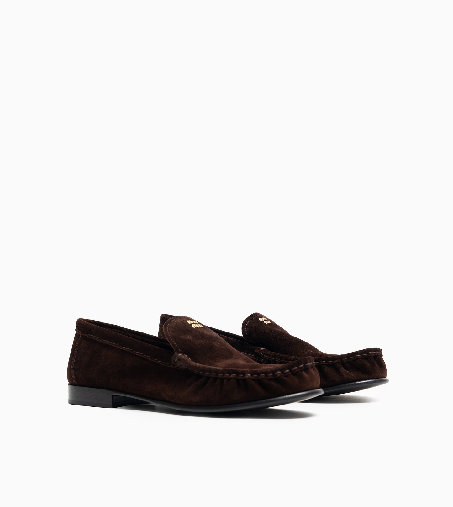 MIU MIU LOAFER SCAMOSCIATO MORO