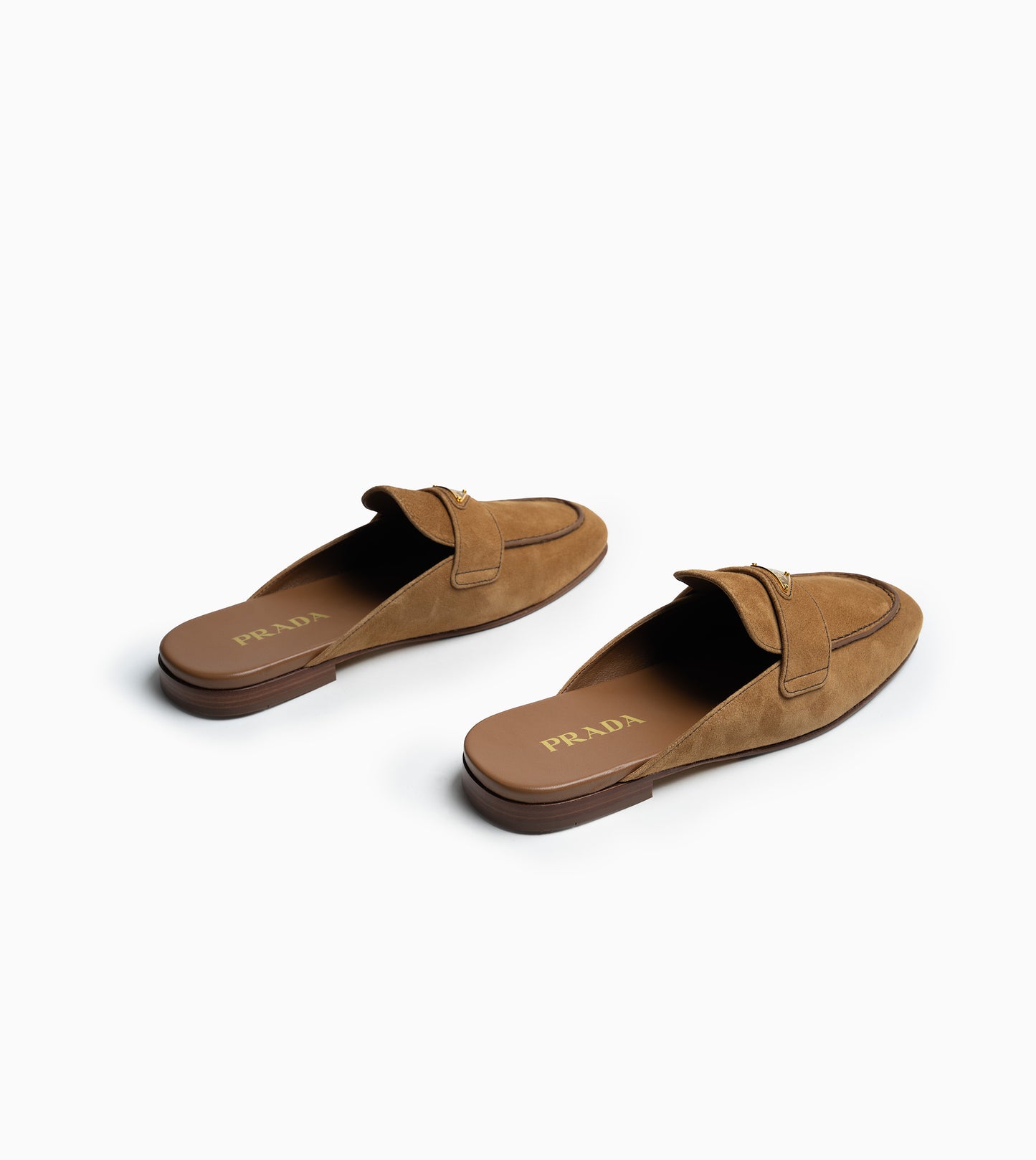 PRADA Loafers Leather Cannella
