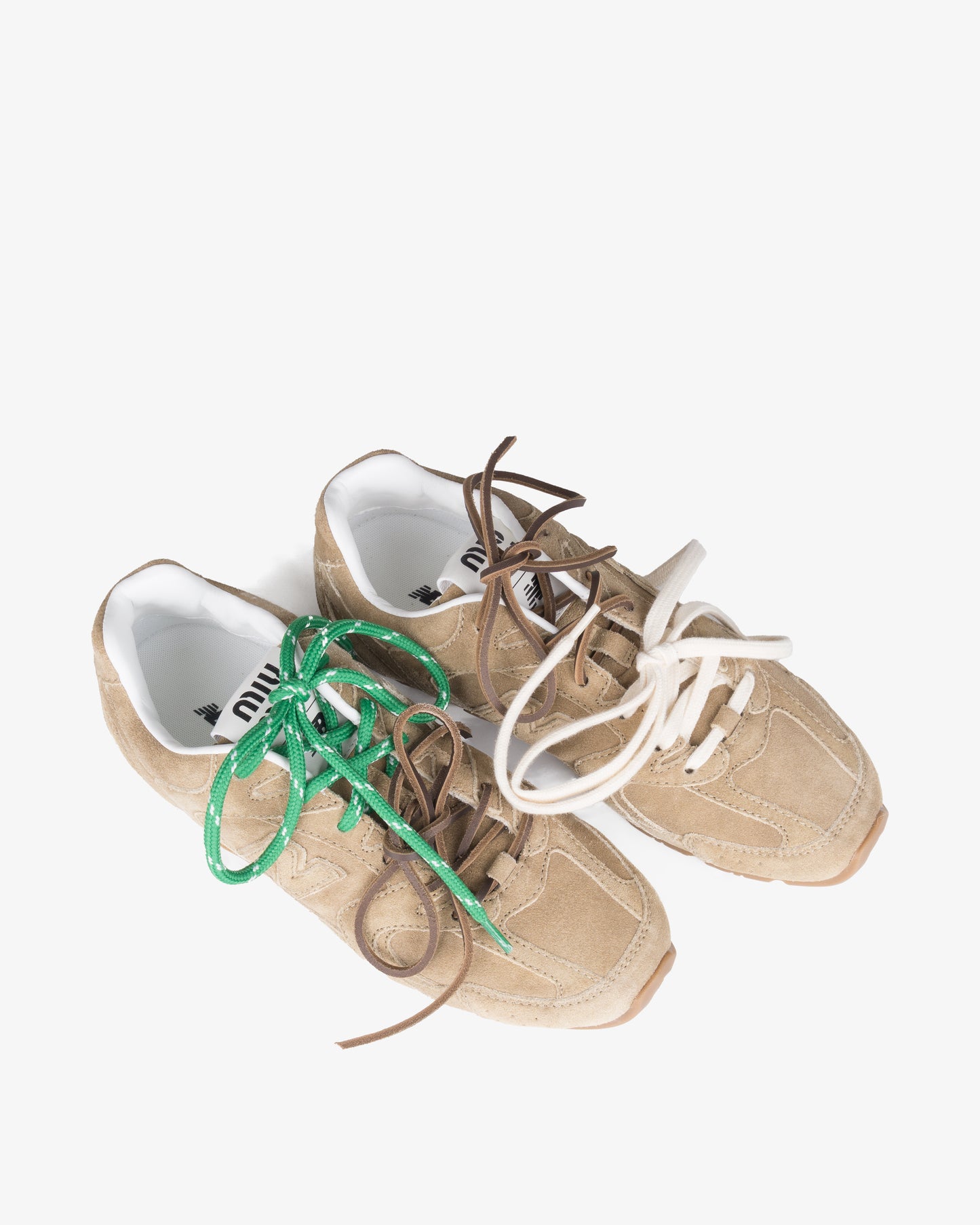 MIU MIU Lace up Shoes Ecru