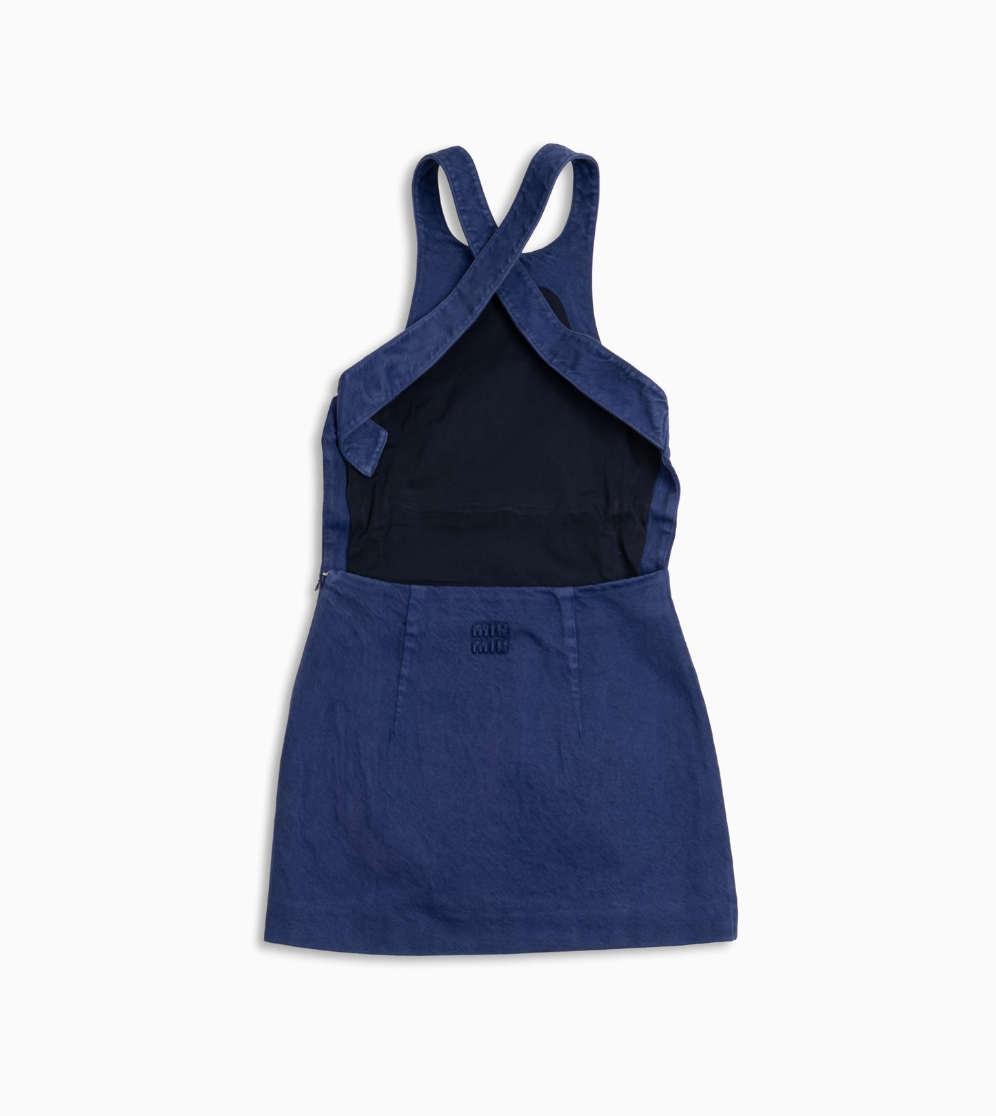 MIU MIU Dress Gabardine Blue