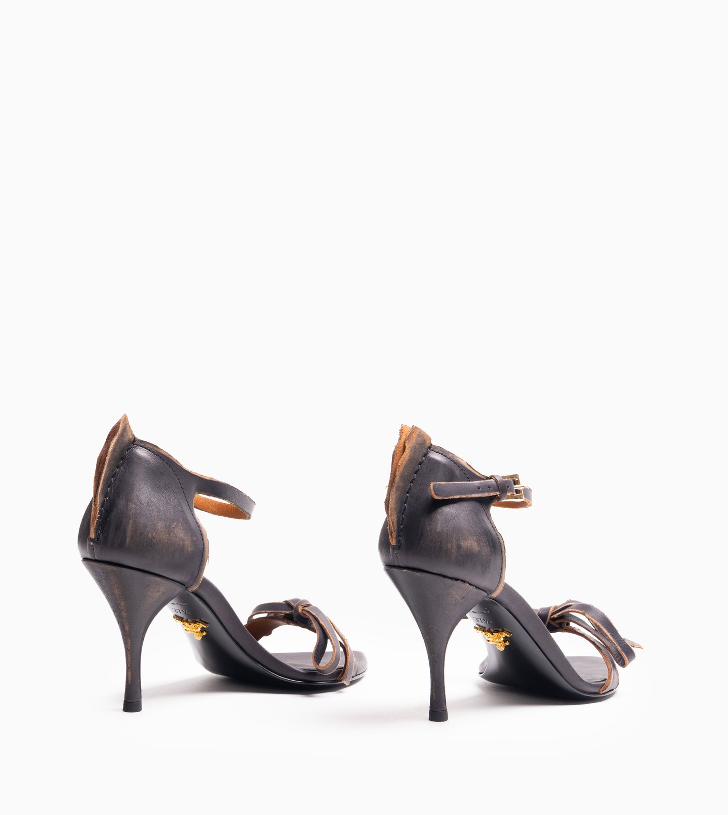 PRADA VITELLO OLD SANDAL