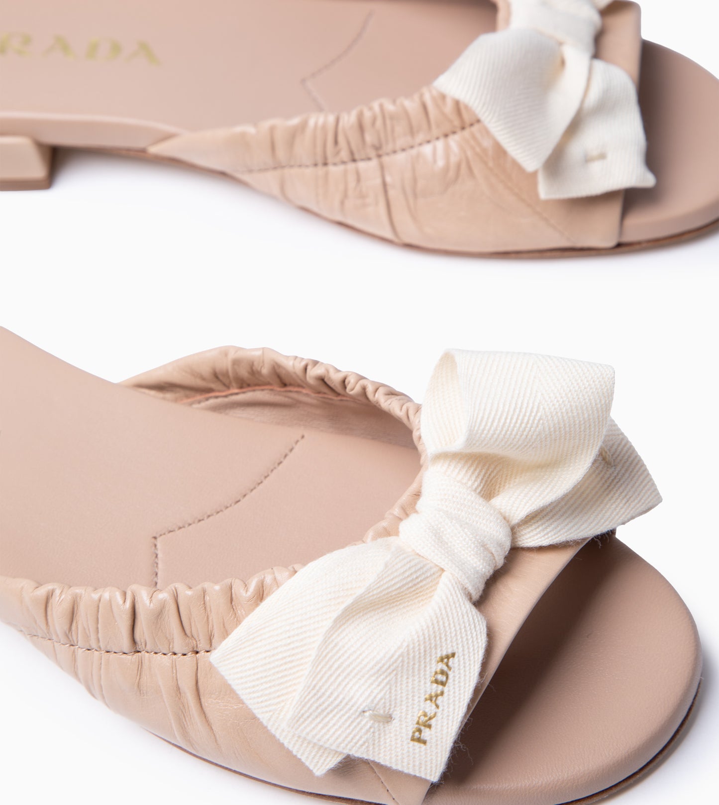 PRADA Leather Sandal Sabbia