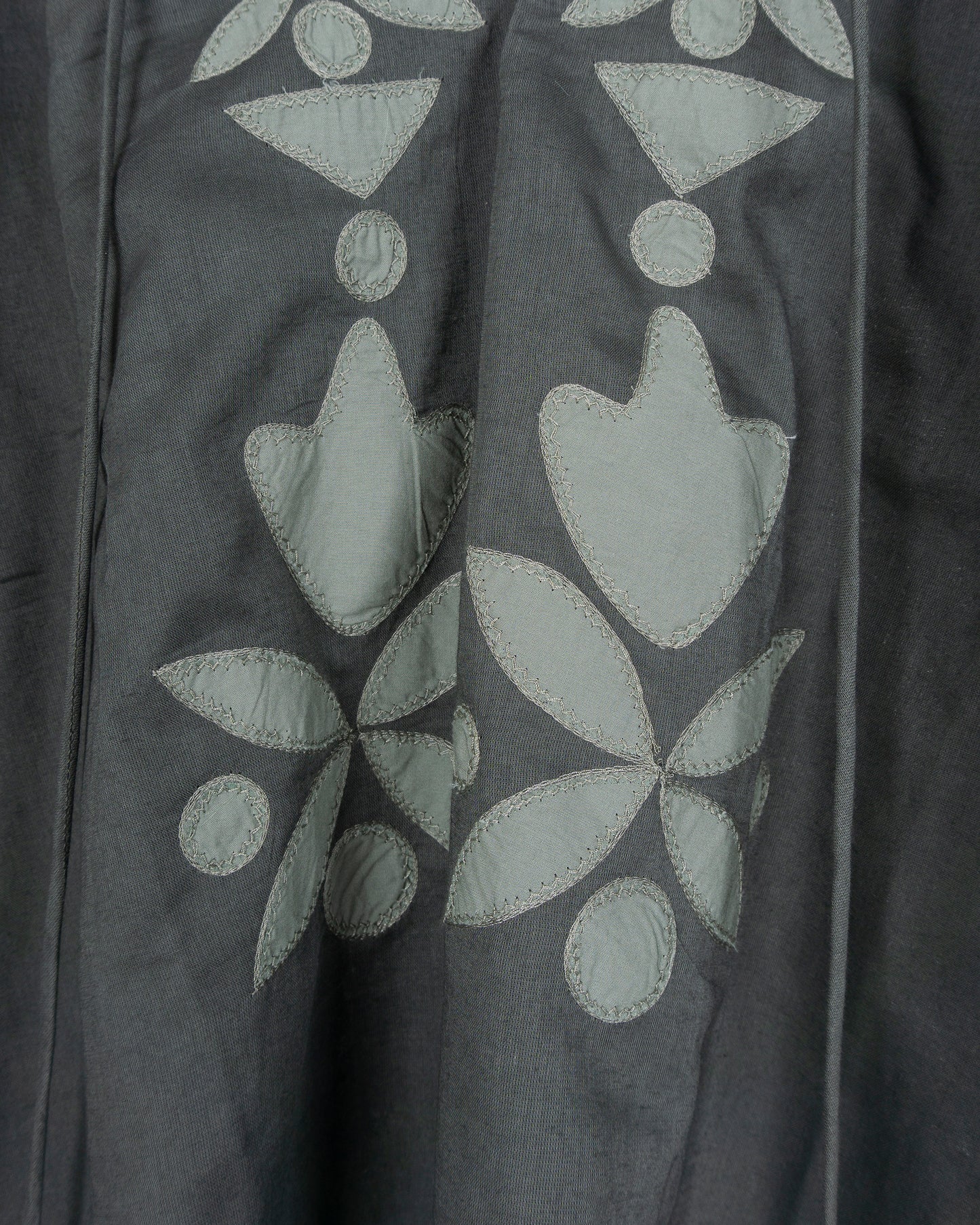 MARE DI LATTE Rosalie Blouse Voile Floral Ardoise