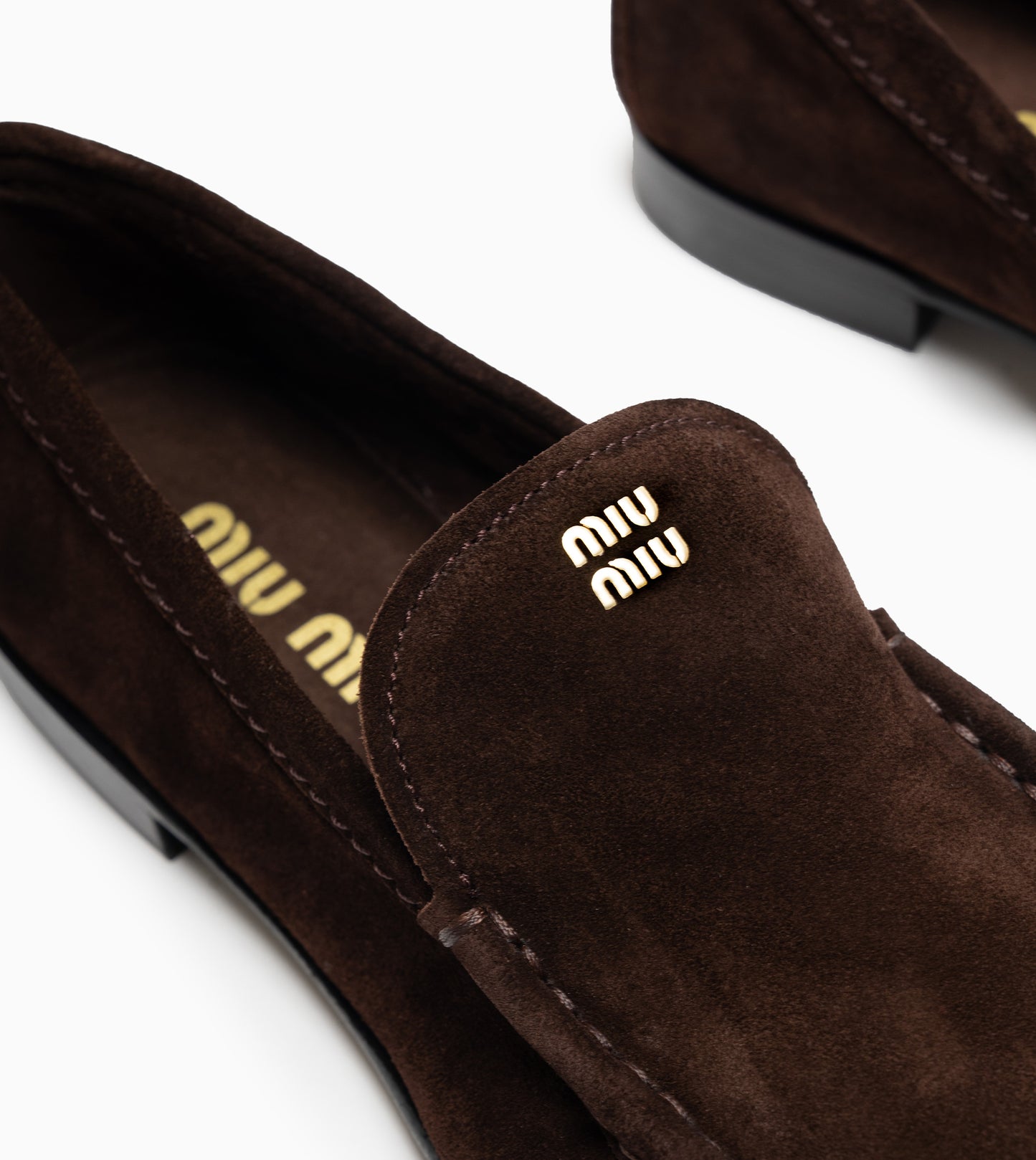 MIU MIU LOAFER SCAMOSCIATO MORO