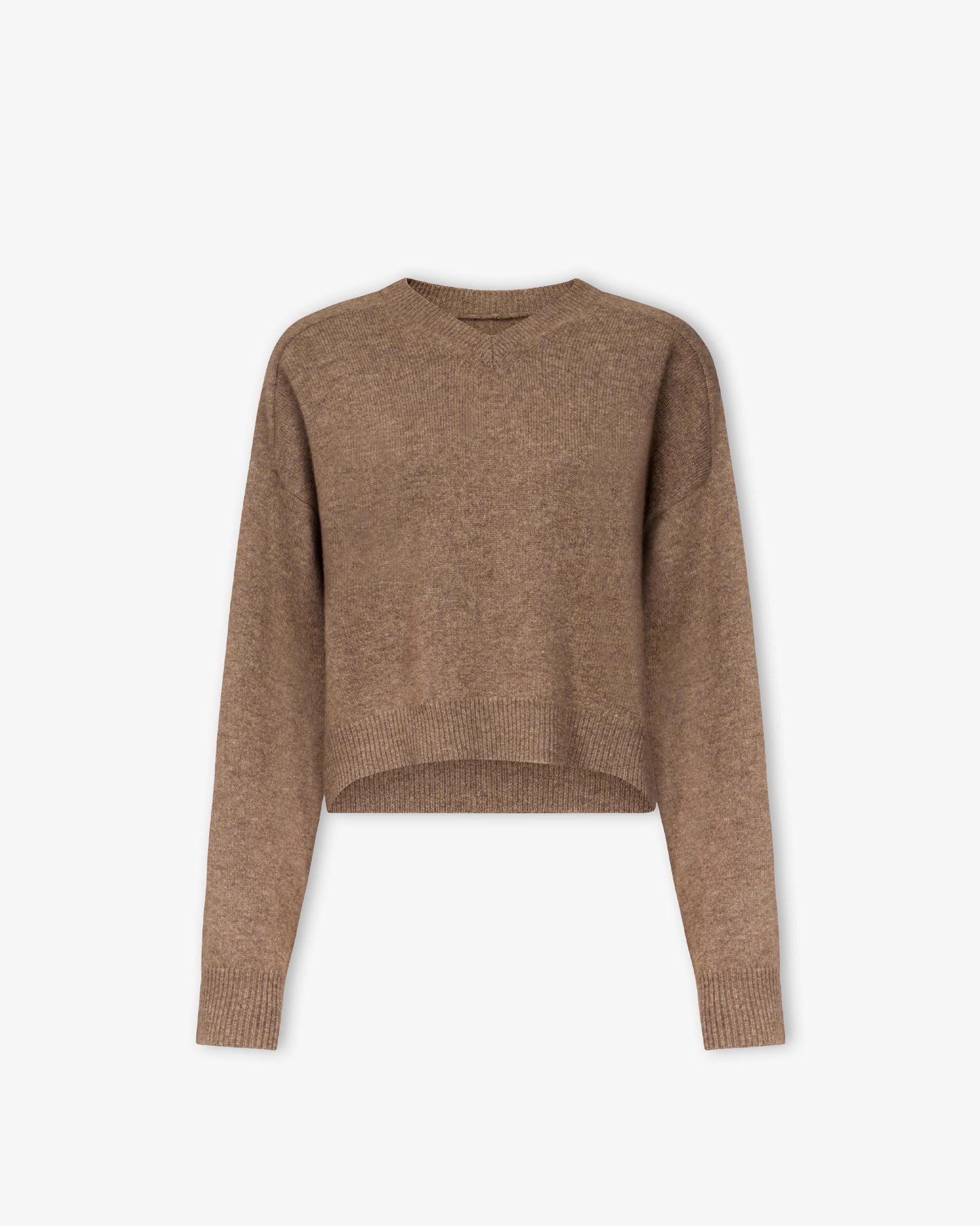 LOU LOU DE SAISON Anzor LDS V- Neck Sweater Nutmeg Melagne