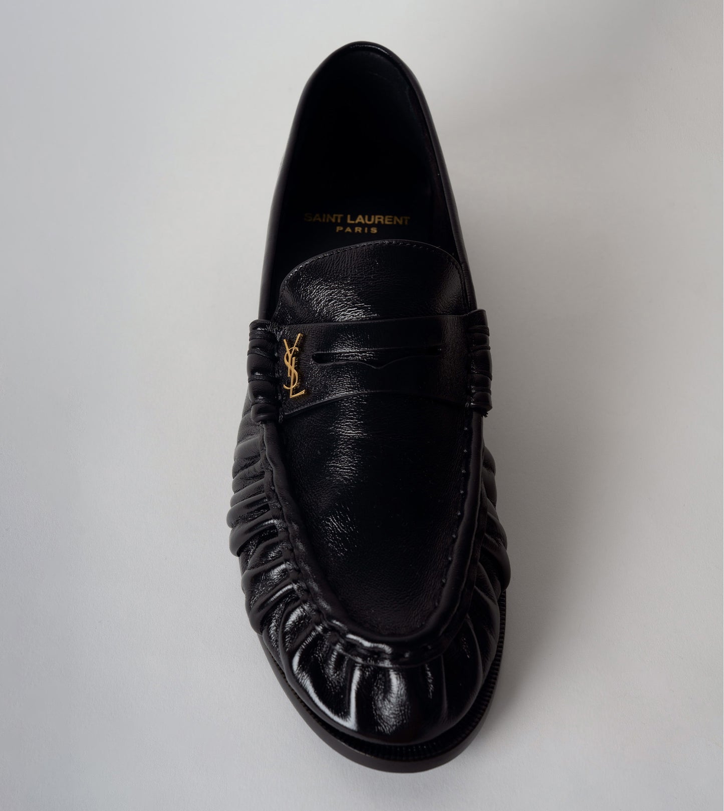 SAINT LAURENT Leather Women Shoes Plain Vamp Flat
