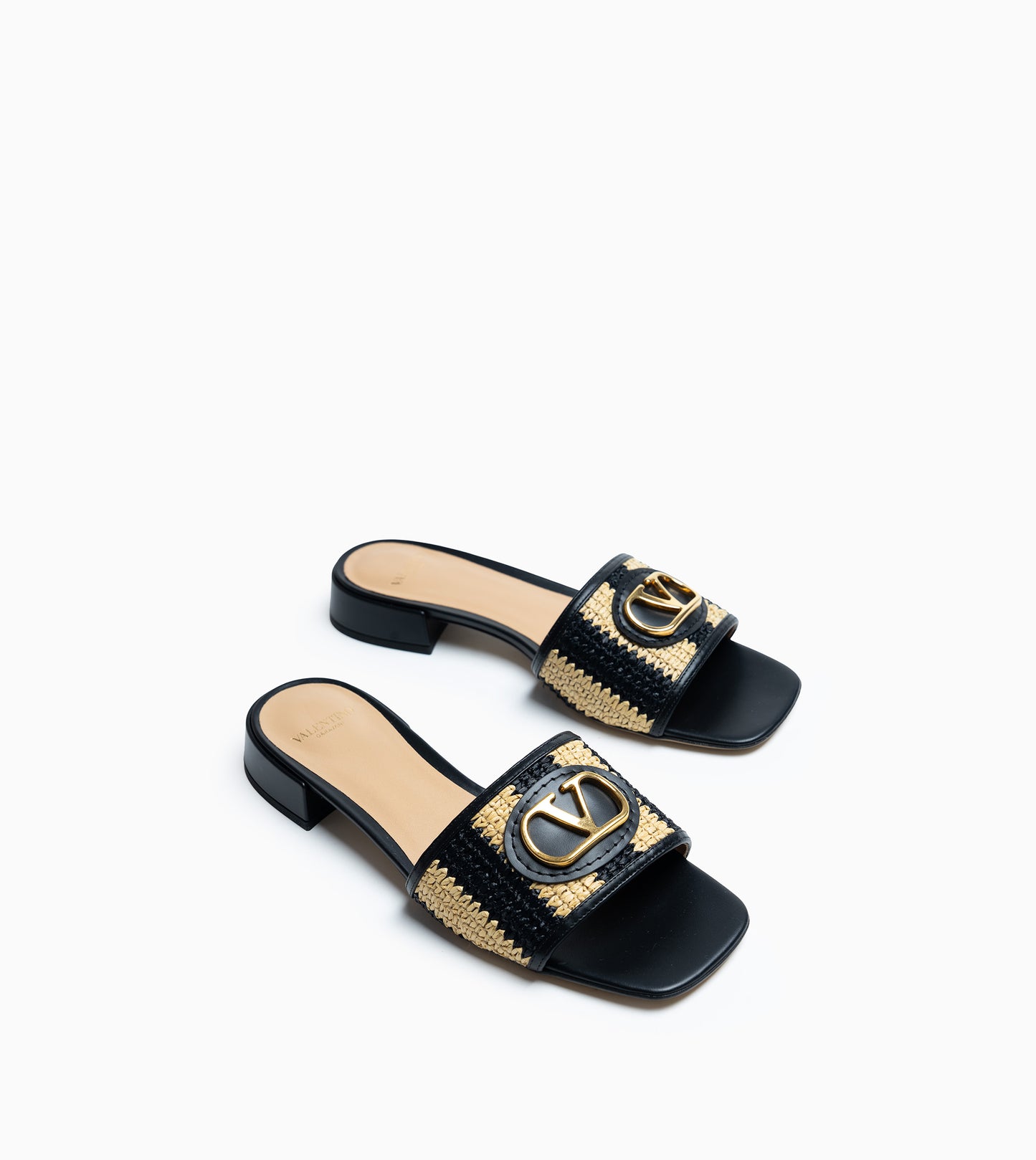 VALENTINO Vlogo Signature Slide Naturale