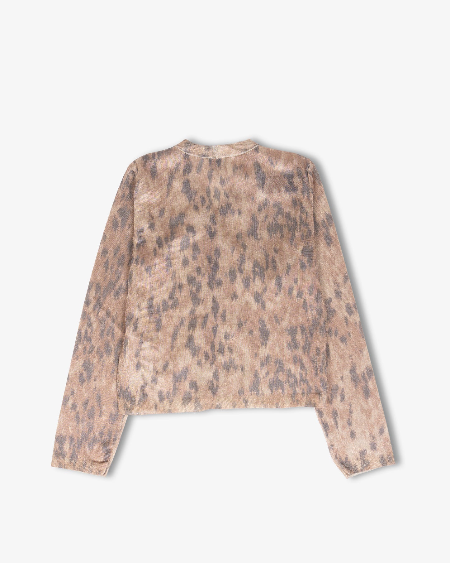 GANNI Printed Metalic Cardigan