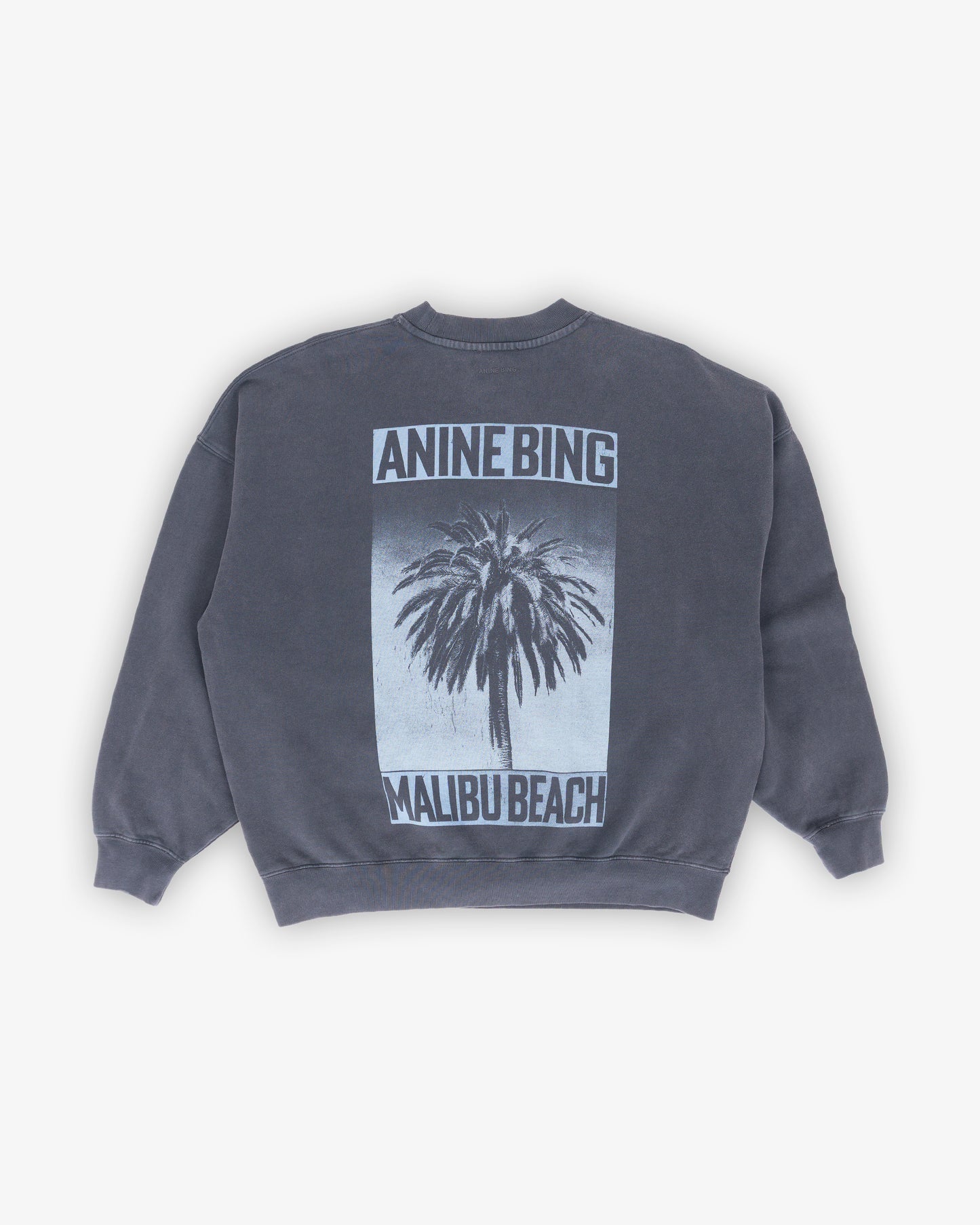 ANINE BING Miles Sweatshirt Palm Washed Black
