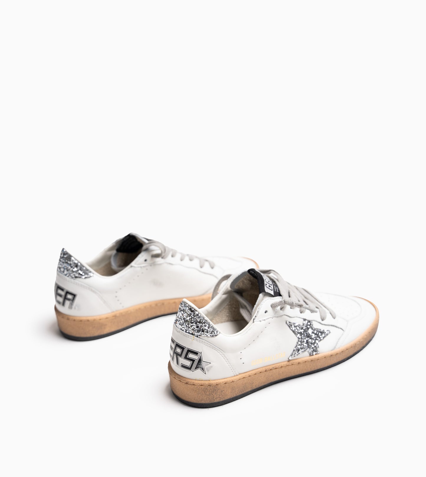 GOLDEN GOOSE Ballstar Nappa Upper & Spur Glitter Star & Heel