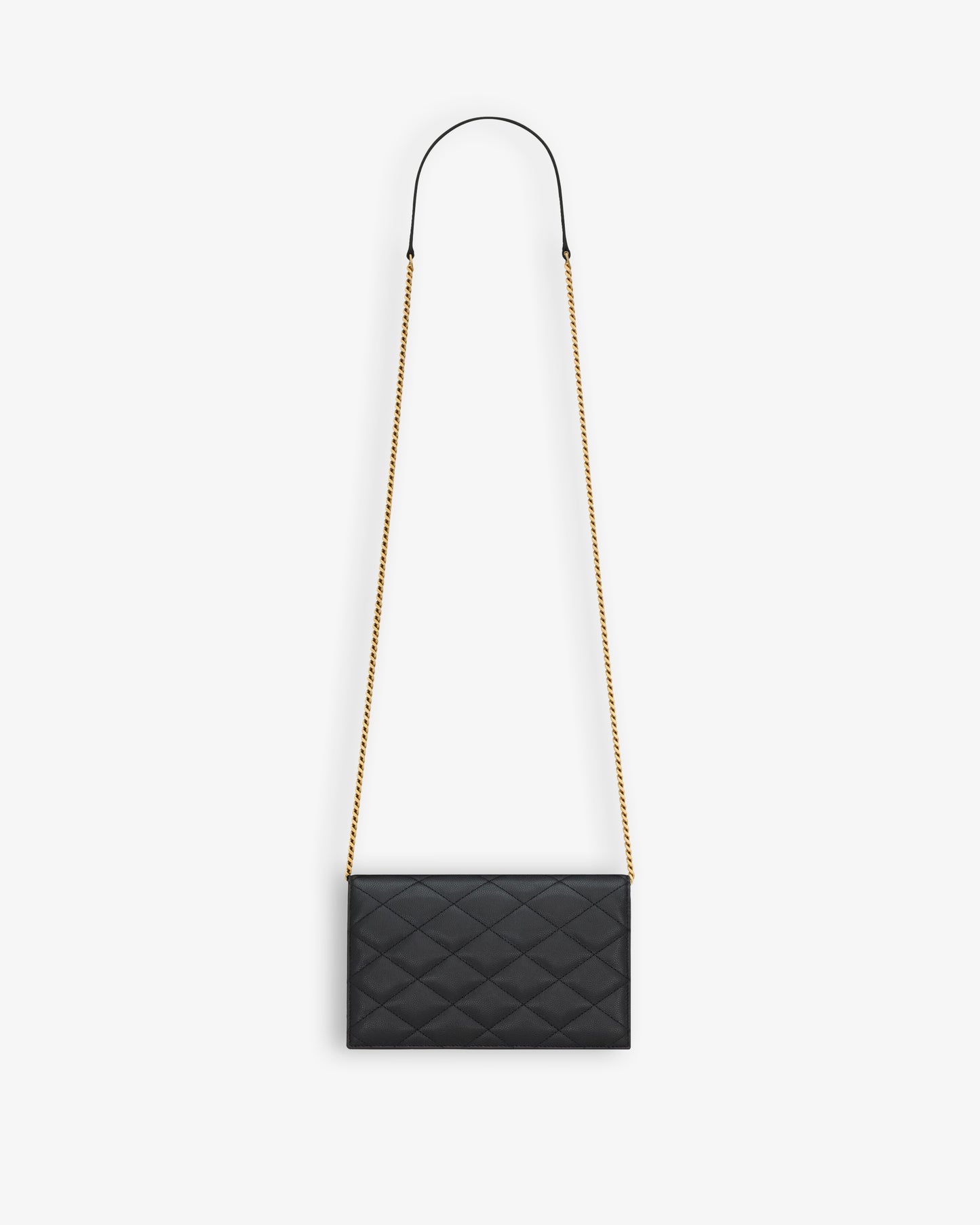 SAINT LAURENT YSL Chain Wallet with Remov. Strap Shoul Black