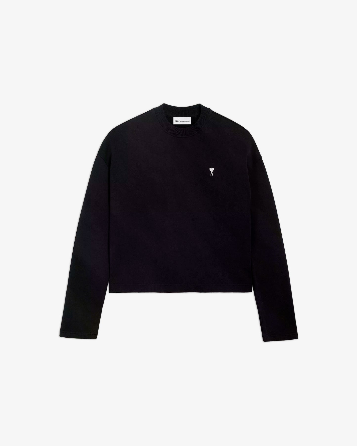 AMI PARIS Molleton Ami de Coeur Sweatshirt Black / White Cream