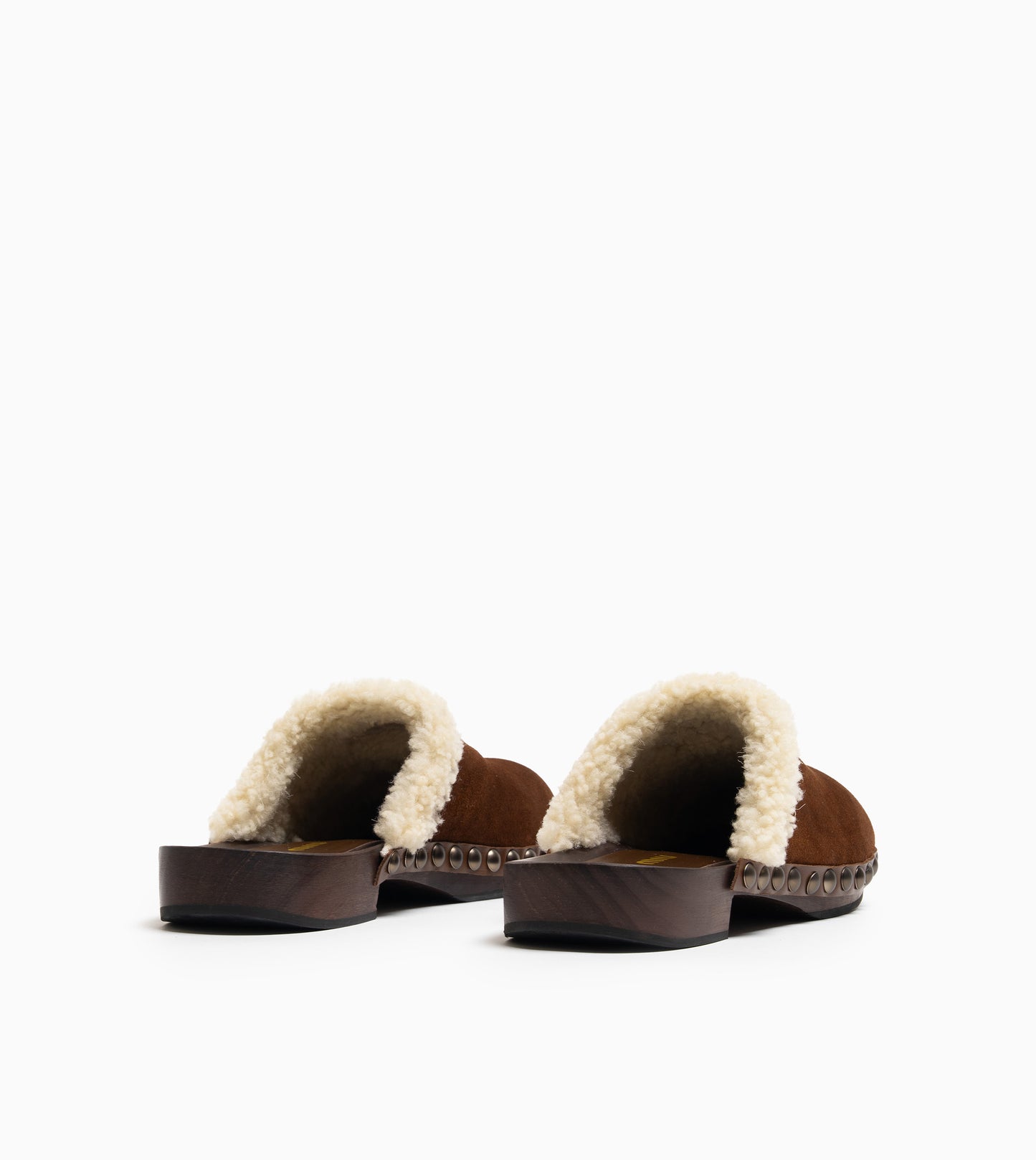 MIU MIU CLOGS SCAMOSCIATO CACAO