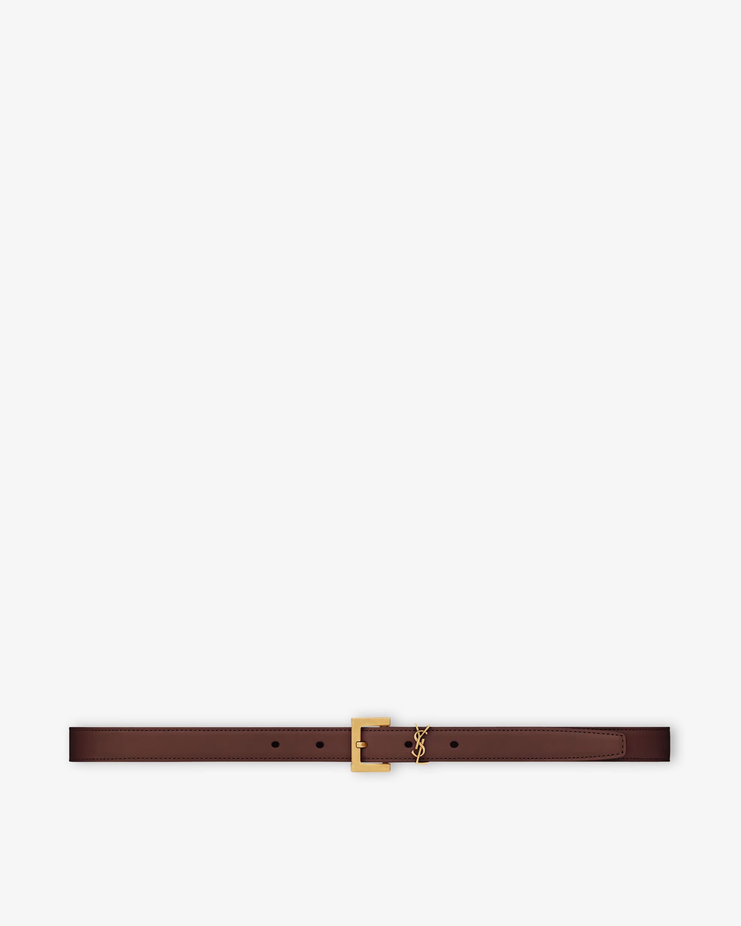SAINT LAURENT YSL Belt Red Tan