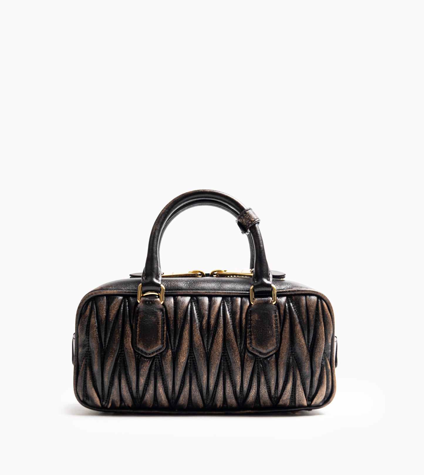 MIU MIU ARCADIA BAG MATELASSE OLD-CAFFE