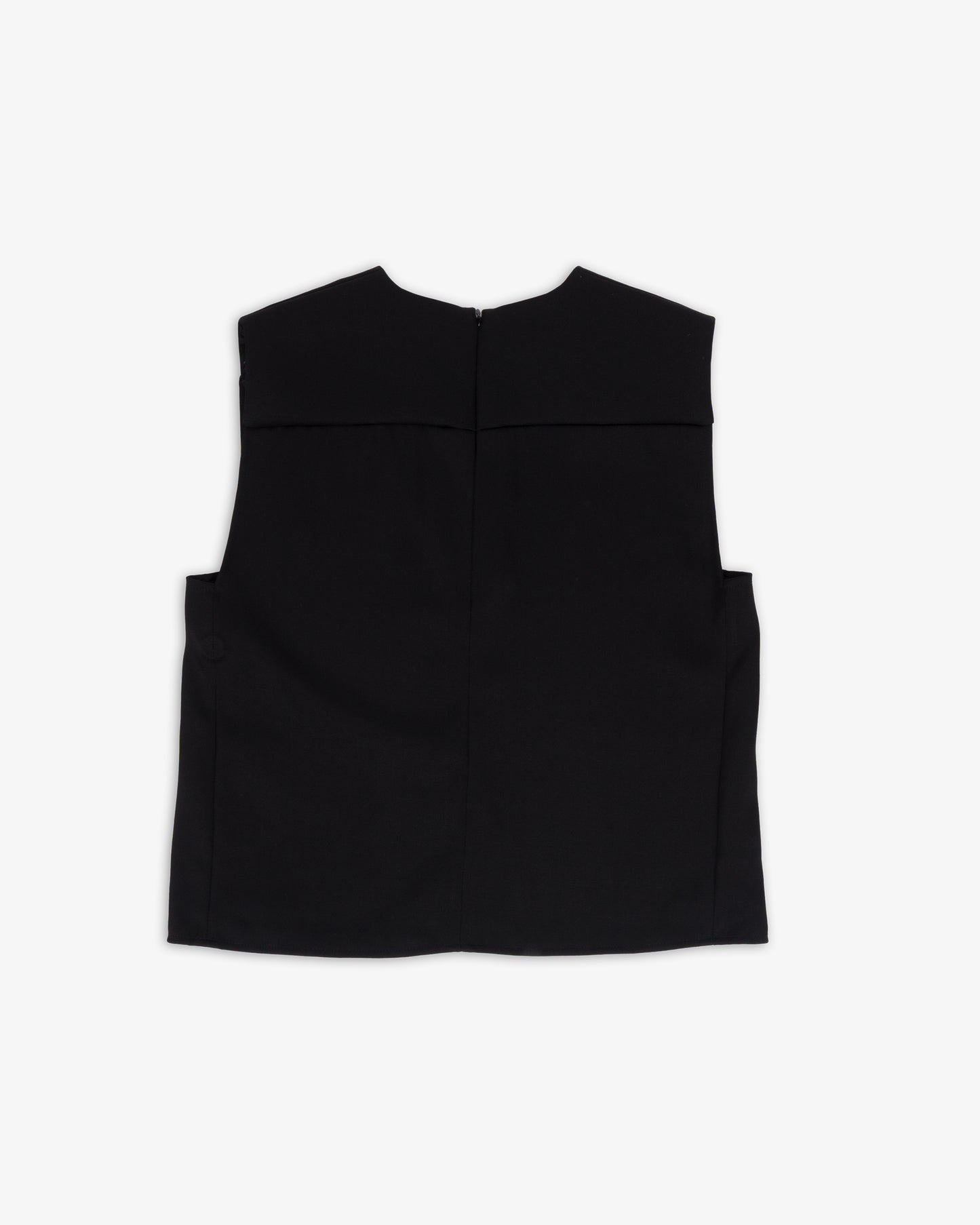 LOULOU DE SAISON Daika Boxy V - Neck Top Black