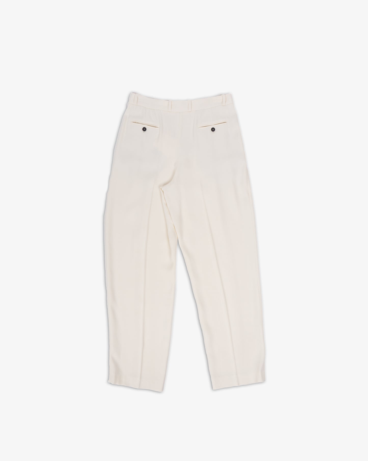 LOULOU DE SAISON Alio Pleated Tailored Pants Ivory
