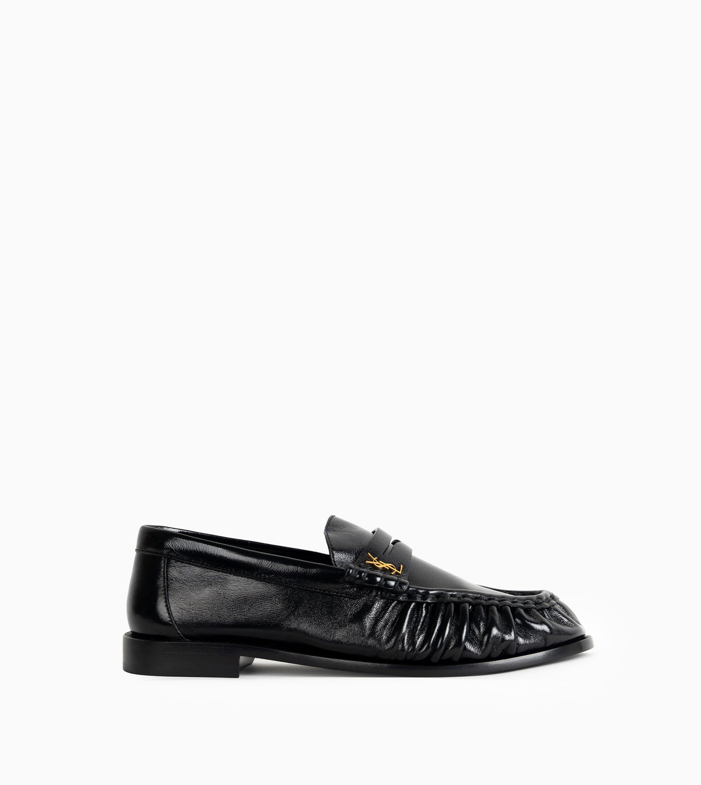 SAINT LAURENT Leather Women Shoes Plain Vamp Flat