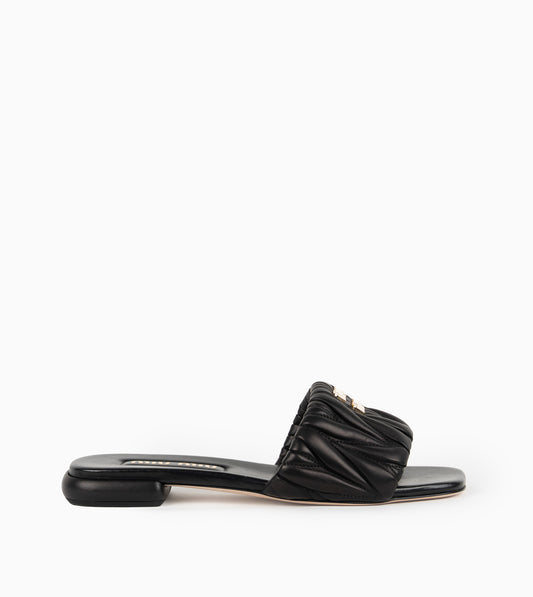 MIU MIU- Nappa Matelasse Sandal