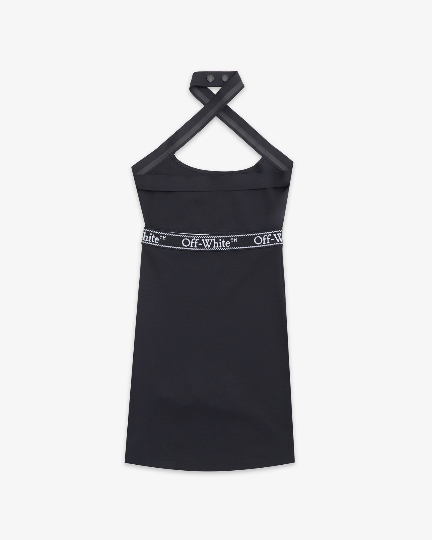 Off-White Logoband Cross Mini Dress