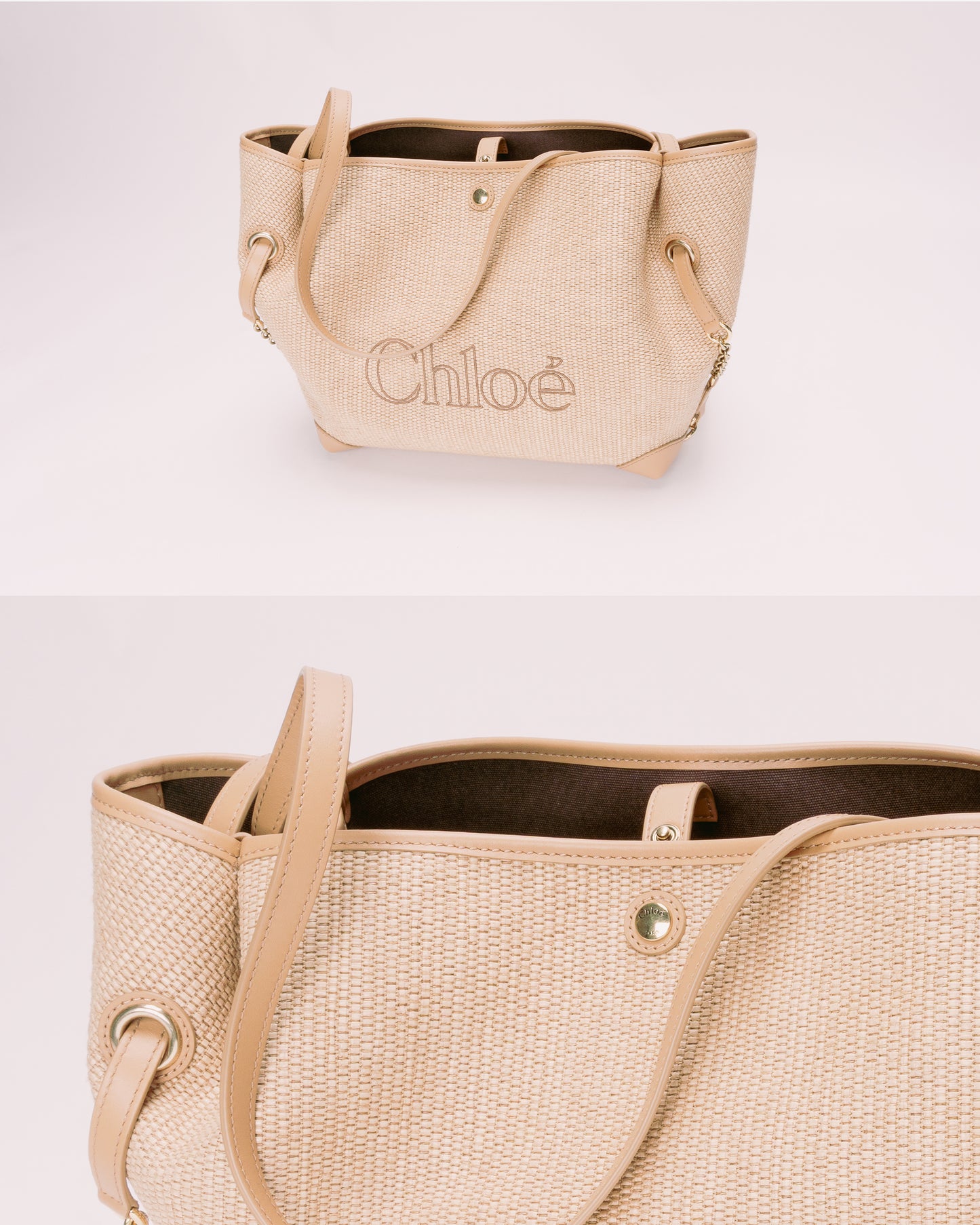CHLOÉ  S655 Clover Bag Bleached Brown