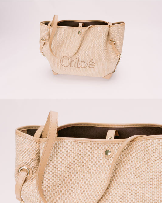 CHLOÉ  S655 Clover Bag Bleached Brown