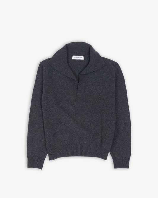 VICTORIA BECKHAM Polo Collar Jumper Ore Melagne
