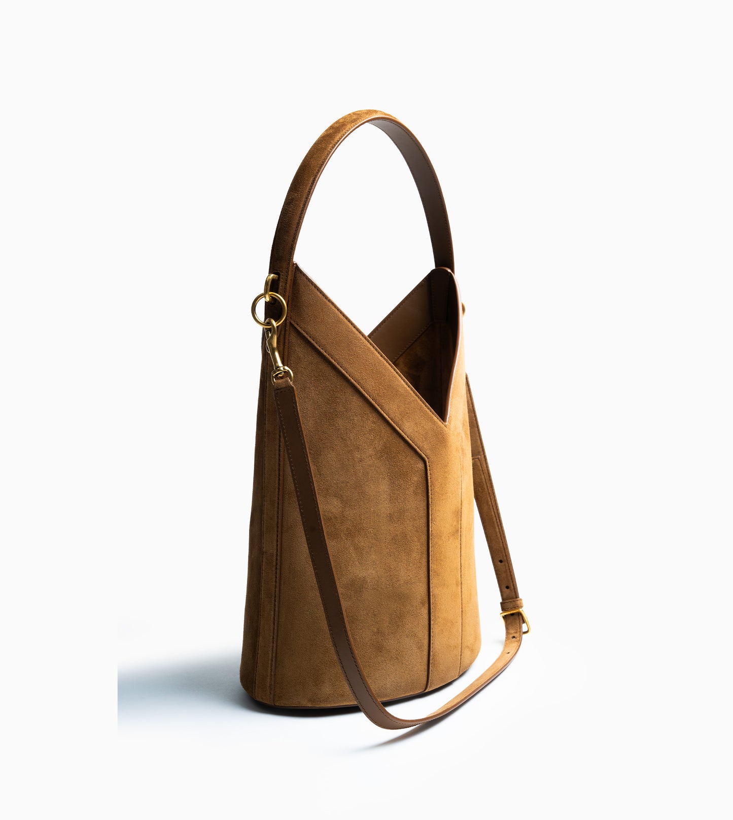 YSL Bag Y Long Bucket with Removable Tas Orange