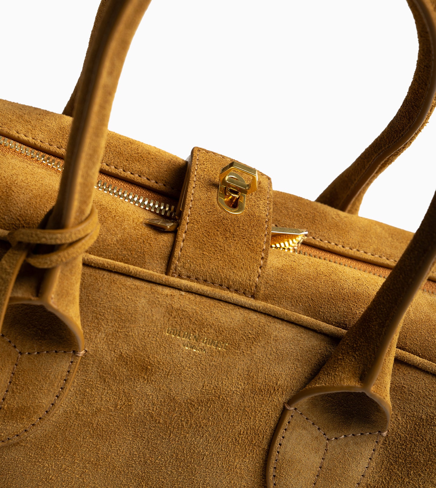 GOLDEN GOOSE Vita Bag Suede Body Nappa Braided Accesories with Gold Metal Details