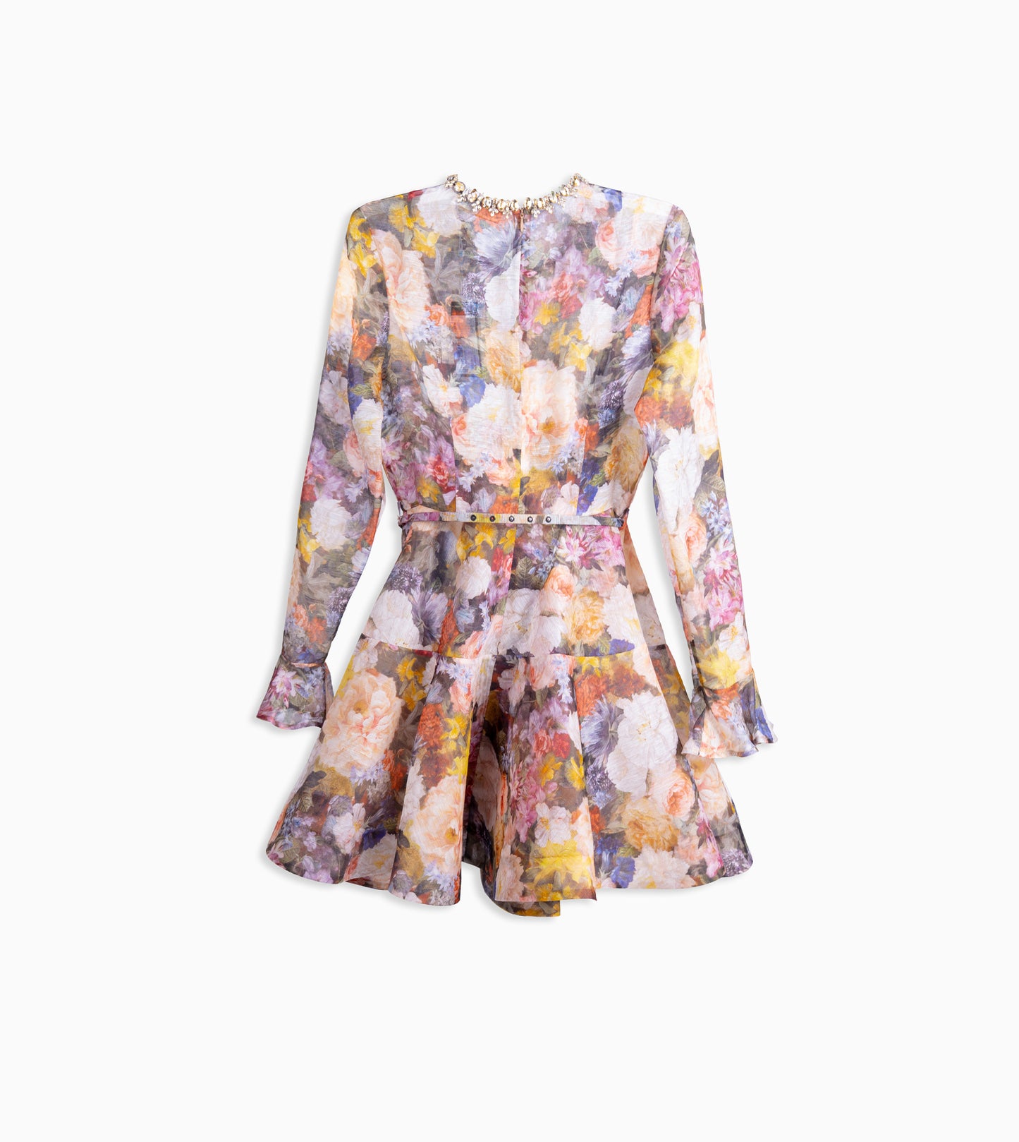 ZIMMERMANN Alchemy Peplum Mini Dress Rosette