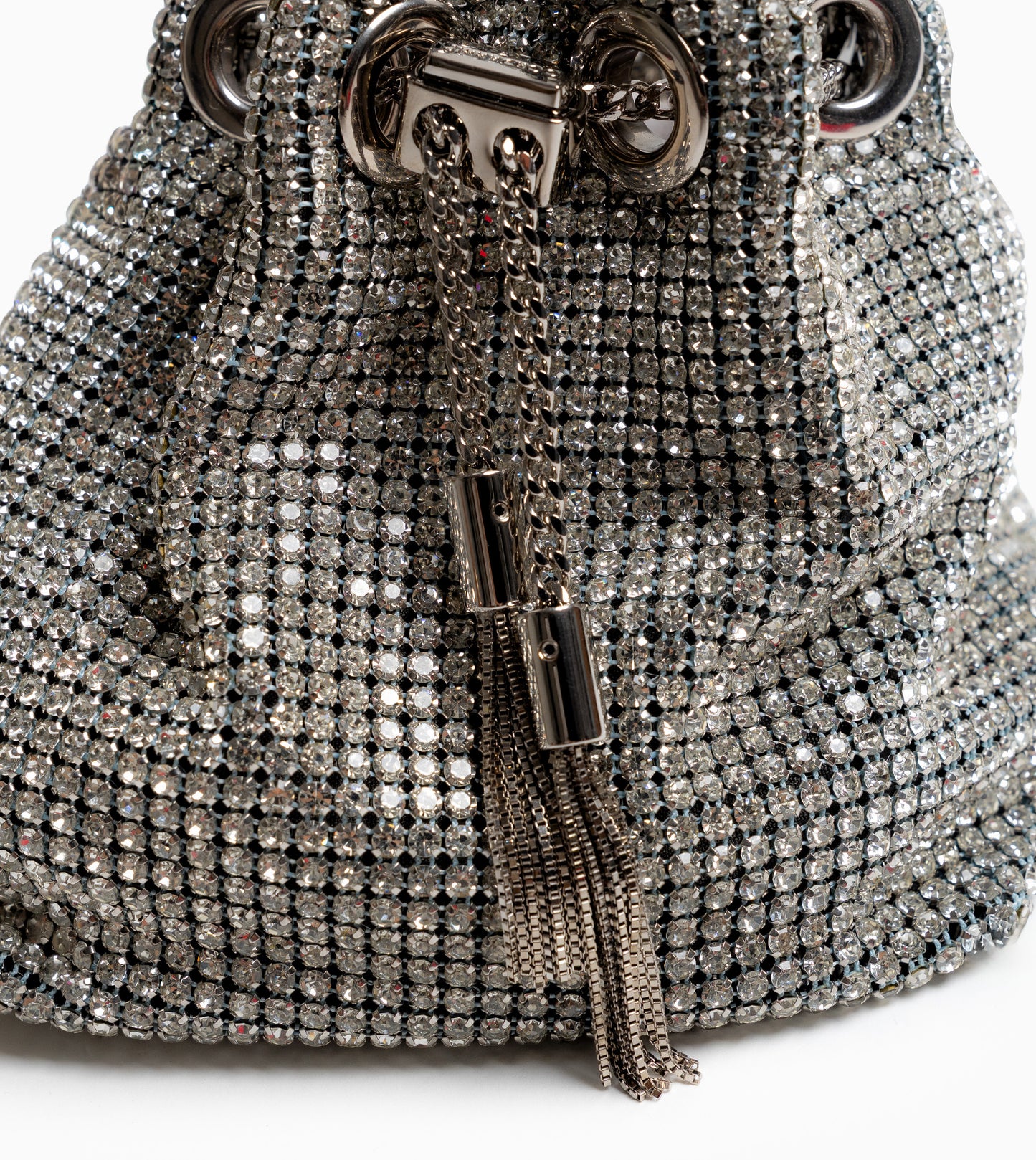 JIMMY CHOO Micro Bon Bon Silver