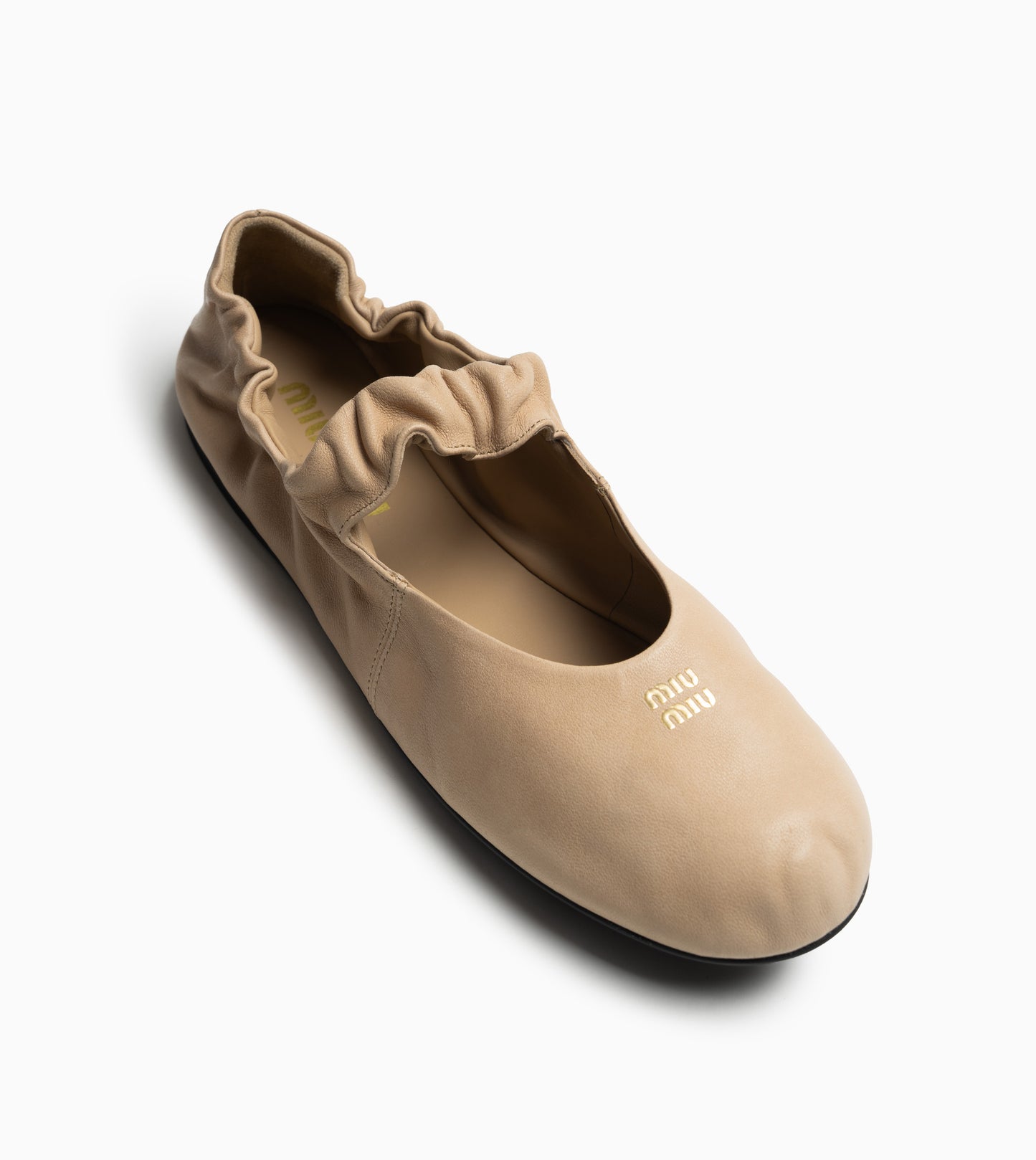 MIU MIU Flat - Heeled Shoes Leather Corda
