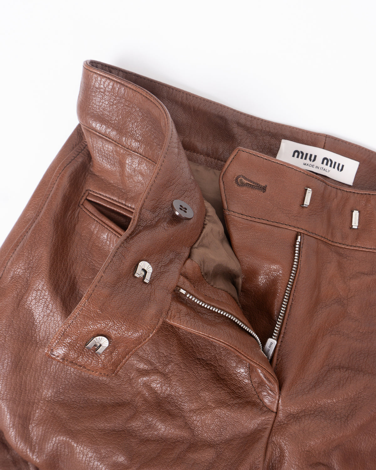 MIU MIU Leather Leggins