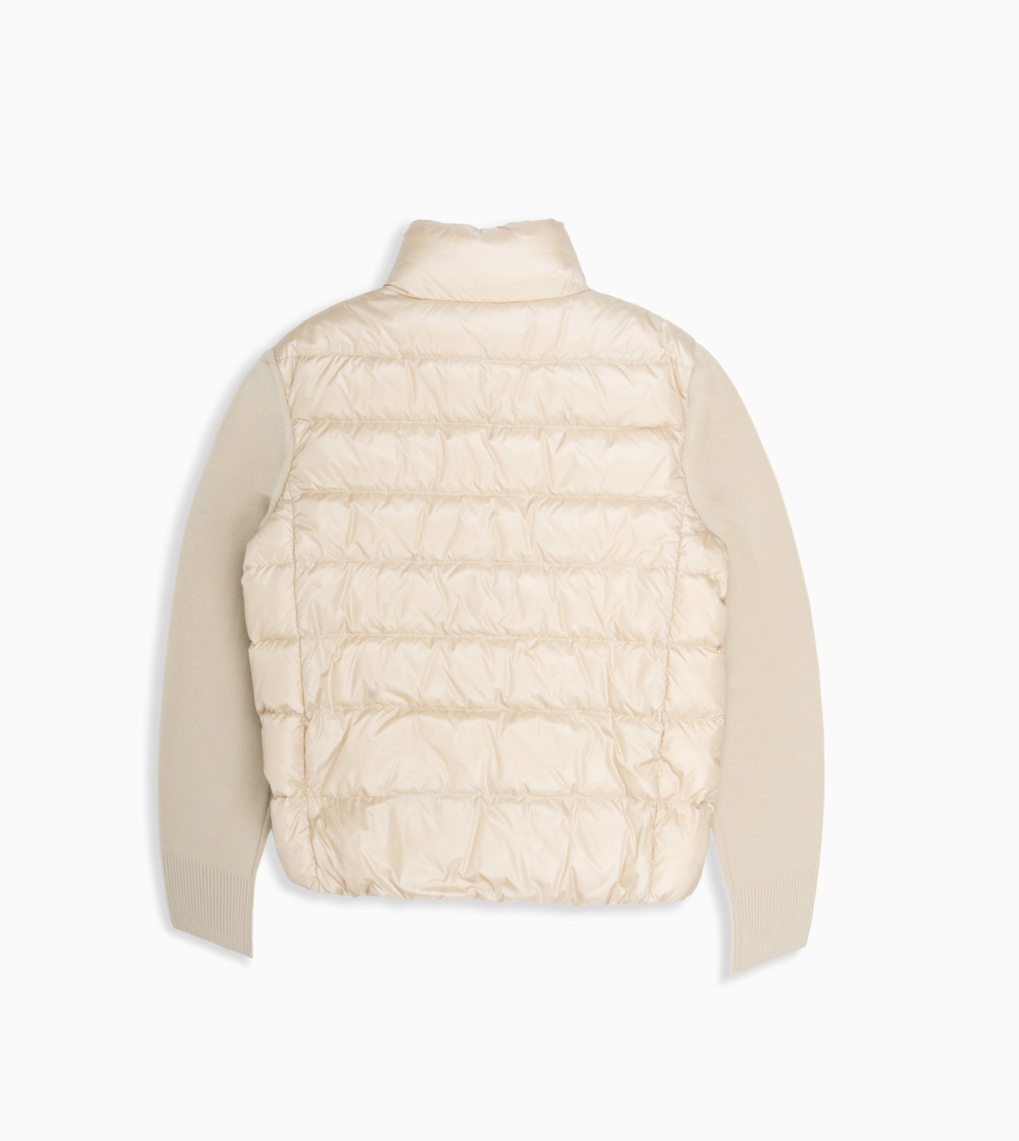 MONCLER CARDIGAN PIUMINO BEIGE