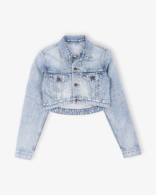 BALENCIAGA Standard Bomber Bleach Light Bleu